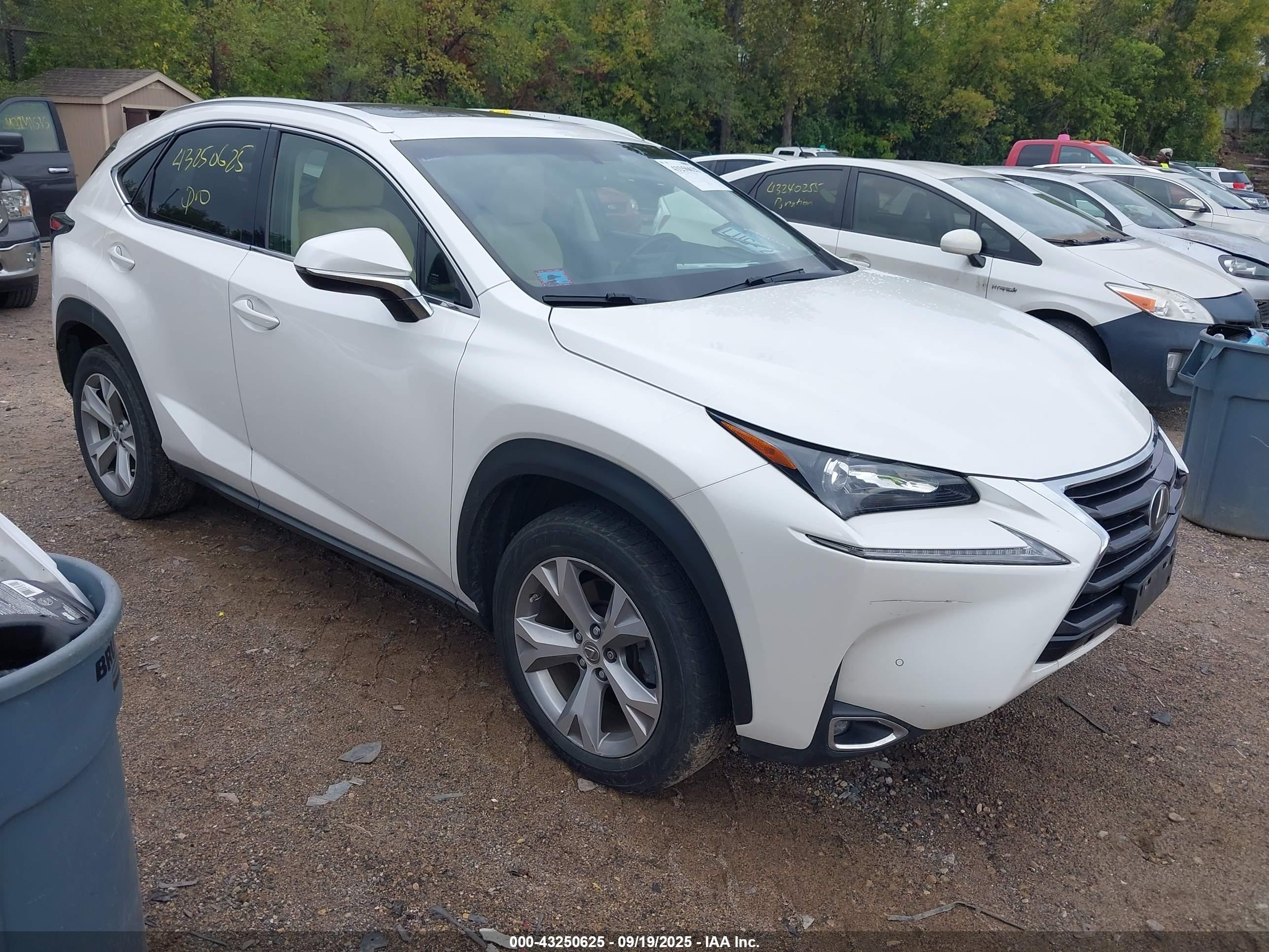 2017 Lexus NX 200t F Sport, VIN JTJBARBZ0H2114695 — Stripped