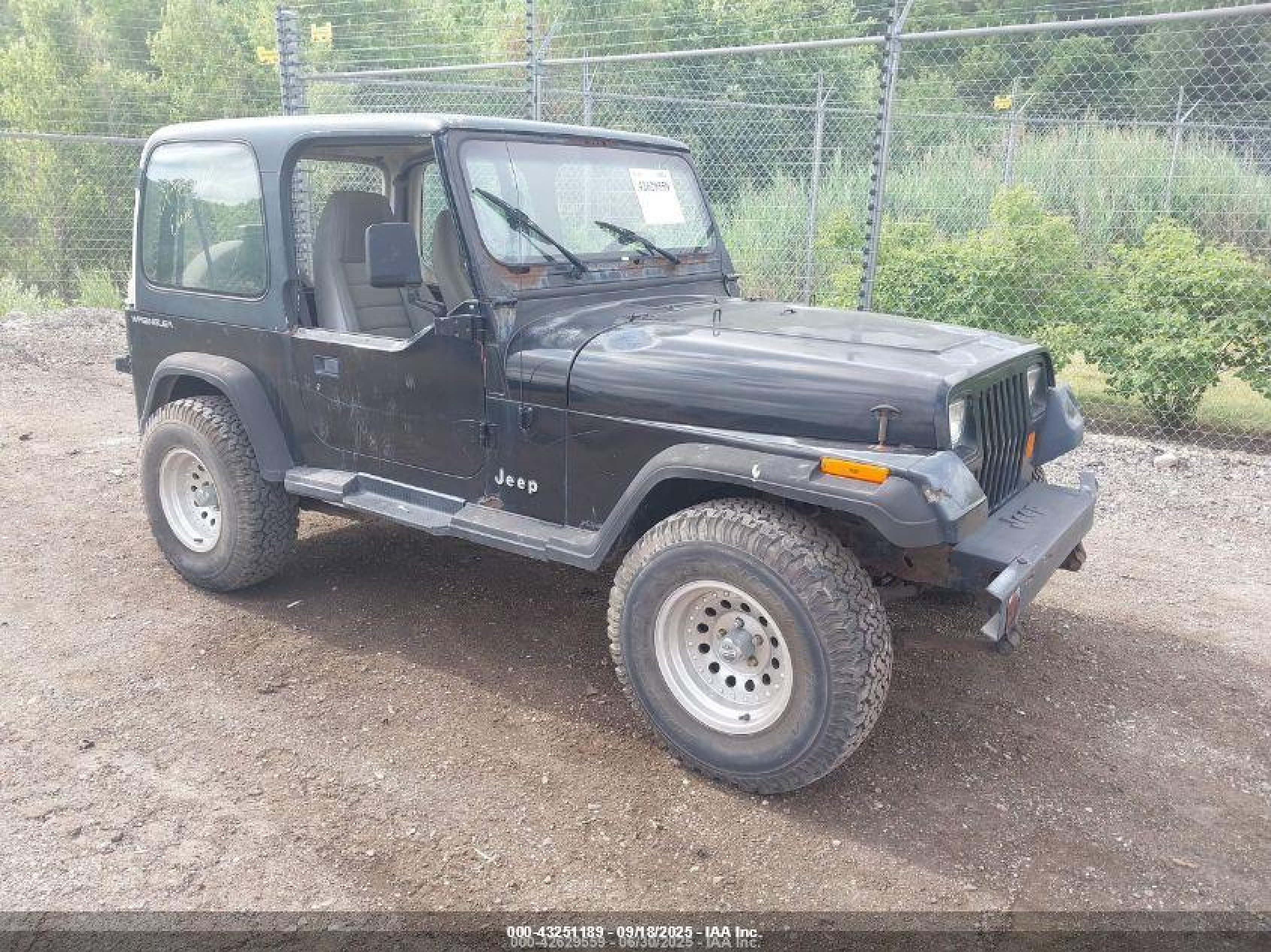 1994 Jeep Wrangler S, VIN 1J4FY19P1RP451154 — Rear end