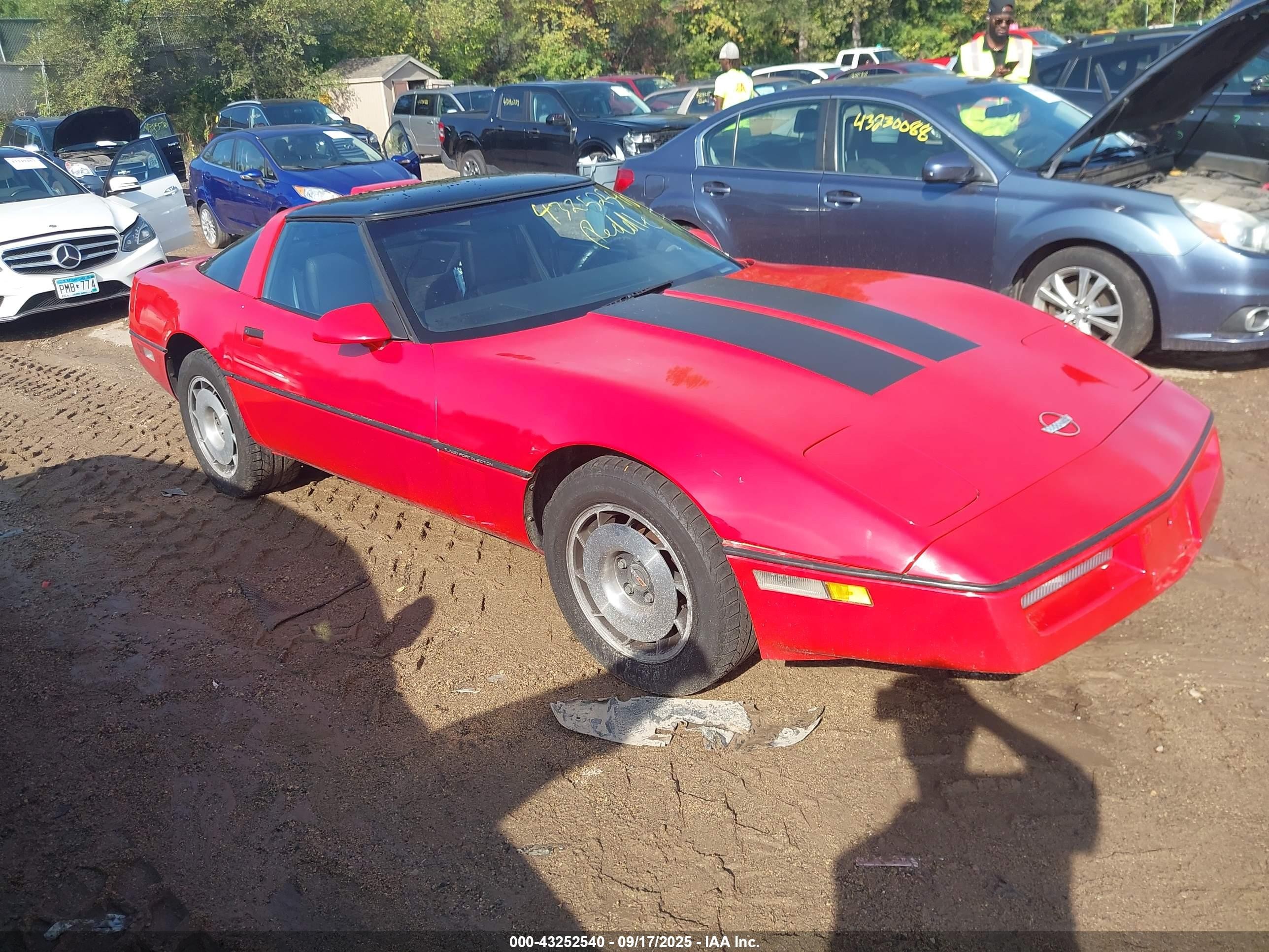 1987 Chevrolet Corvette, VIN 1G1YY2189H5106854 — Front end