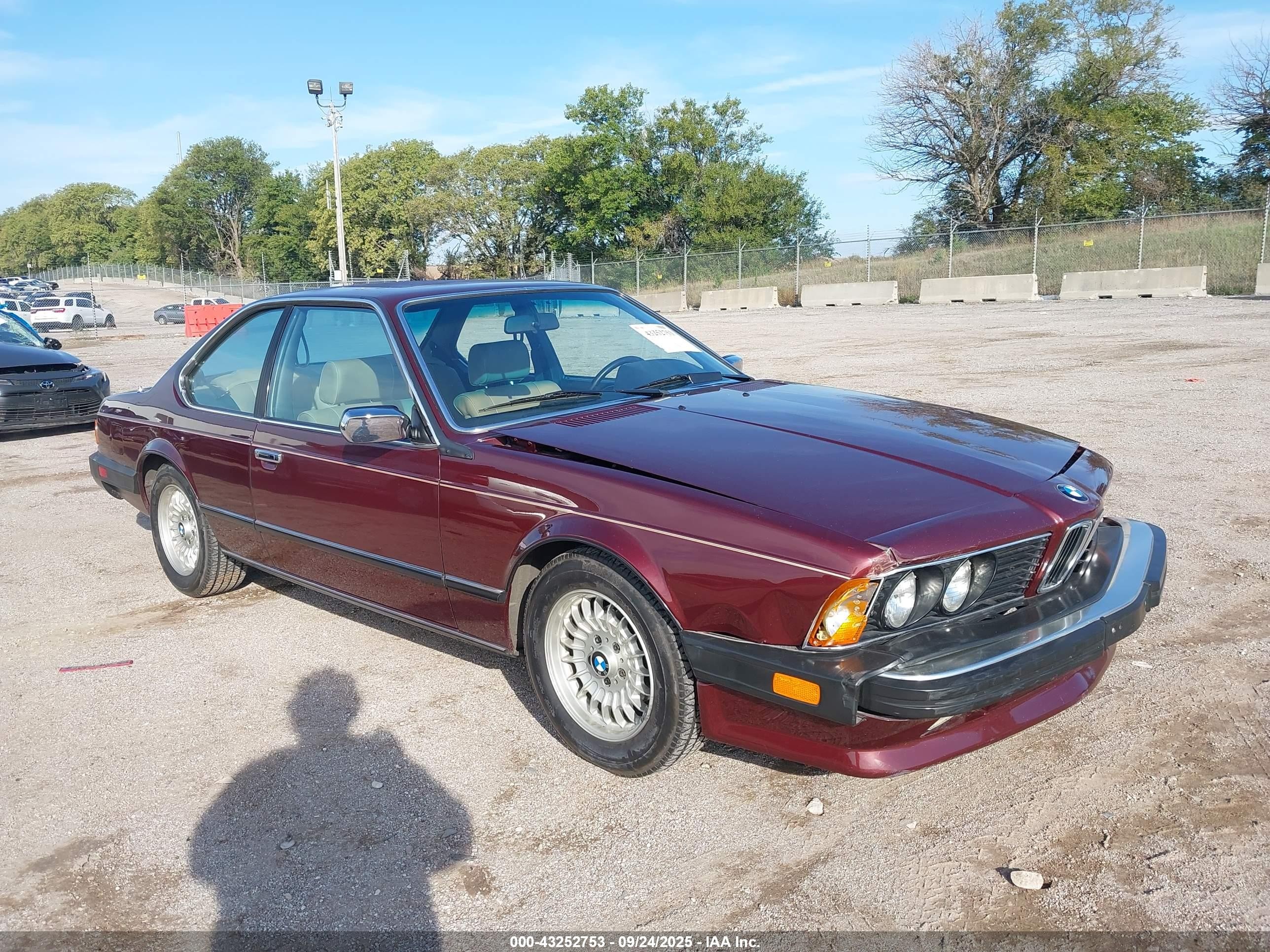 1984 BMW 6 Series, VIN WBAEB7402E6727158 — Front end