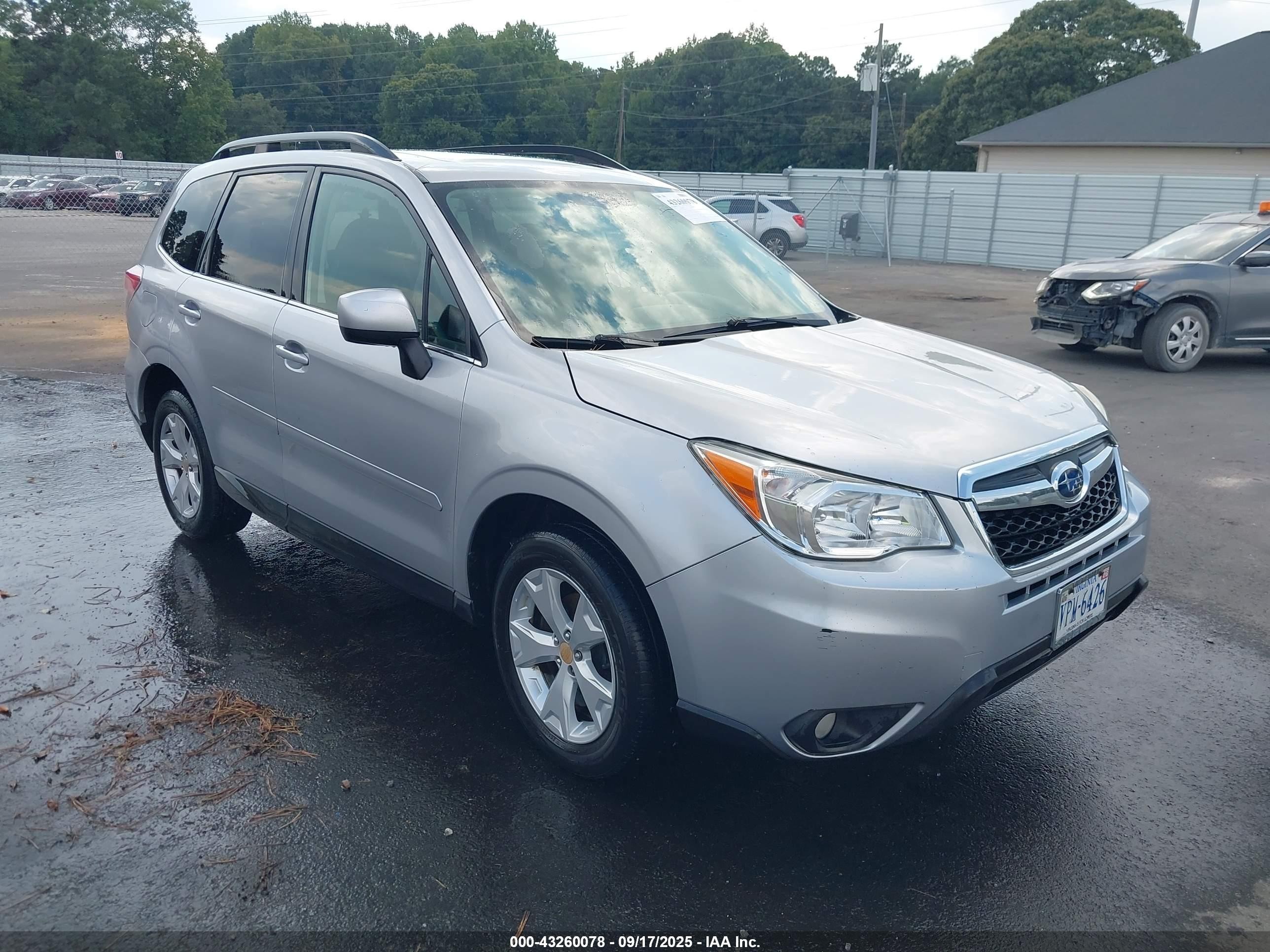 2015 Subaru Forester Limited, VIN JF2SJAHC1FH507026 — Repossession