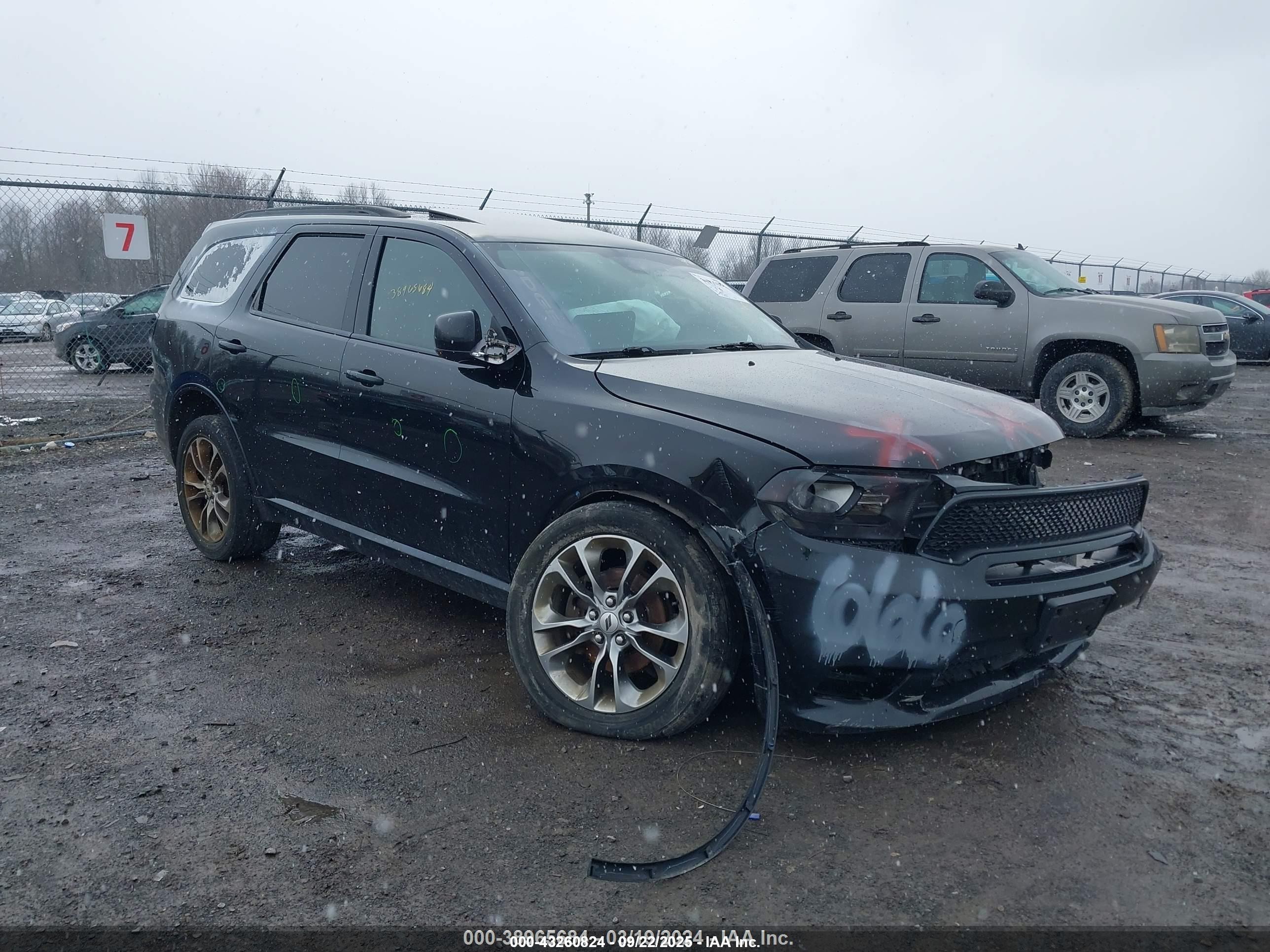 2019 Dodge Durango GT, VIN 1C4RDJDG5KC853391 — Vandalism