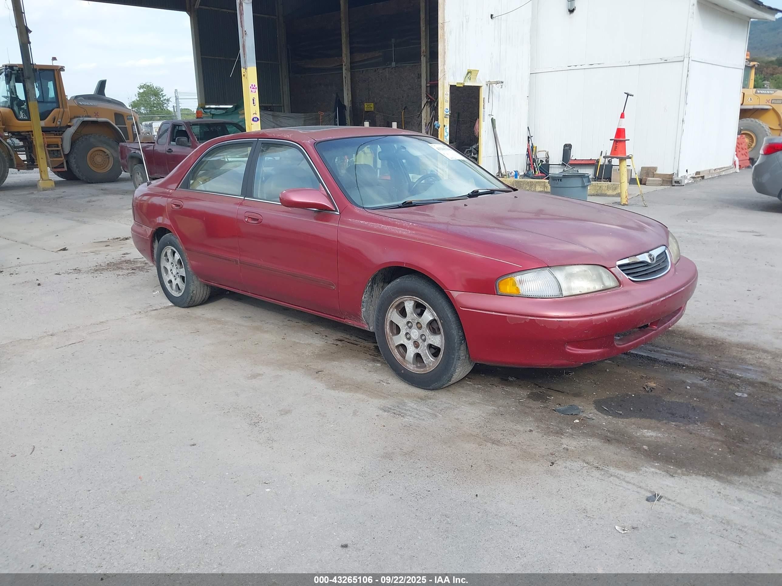 1999 Mazda 626 ES, VIN 1YVGF22C4X5819116 — Front end