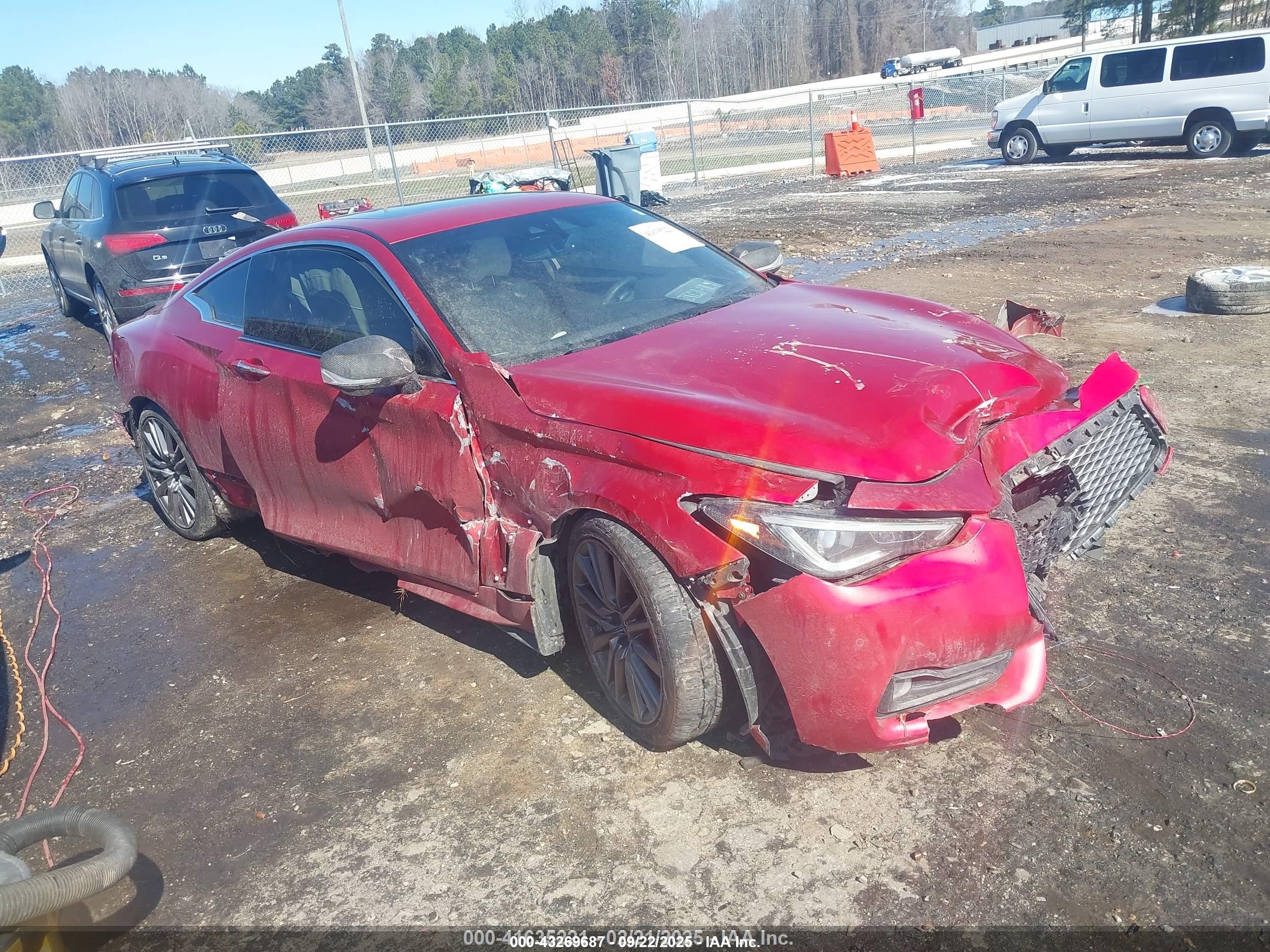 2017 Infiniti Q60 Red Sport 400, VIN JN1FV7EK5HM610207 — All over