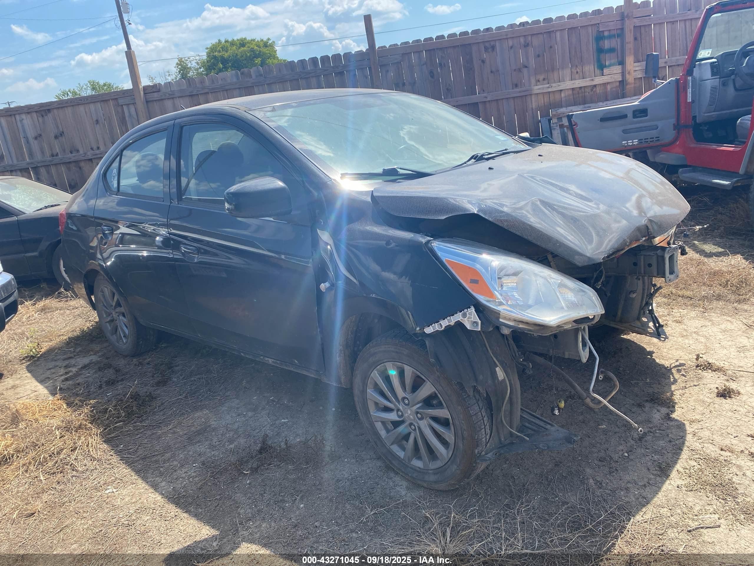 2018 Mitsubishi Mirage ES, VIN ML32F3FJ5JHF10409 — Repossession