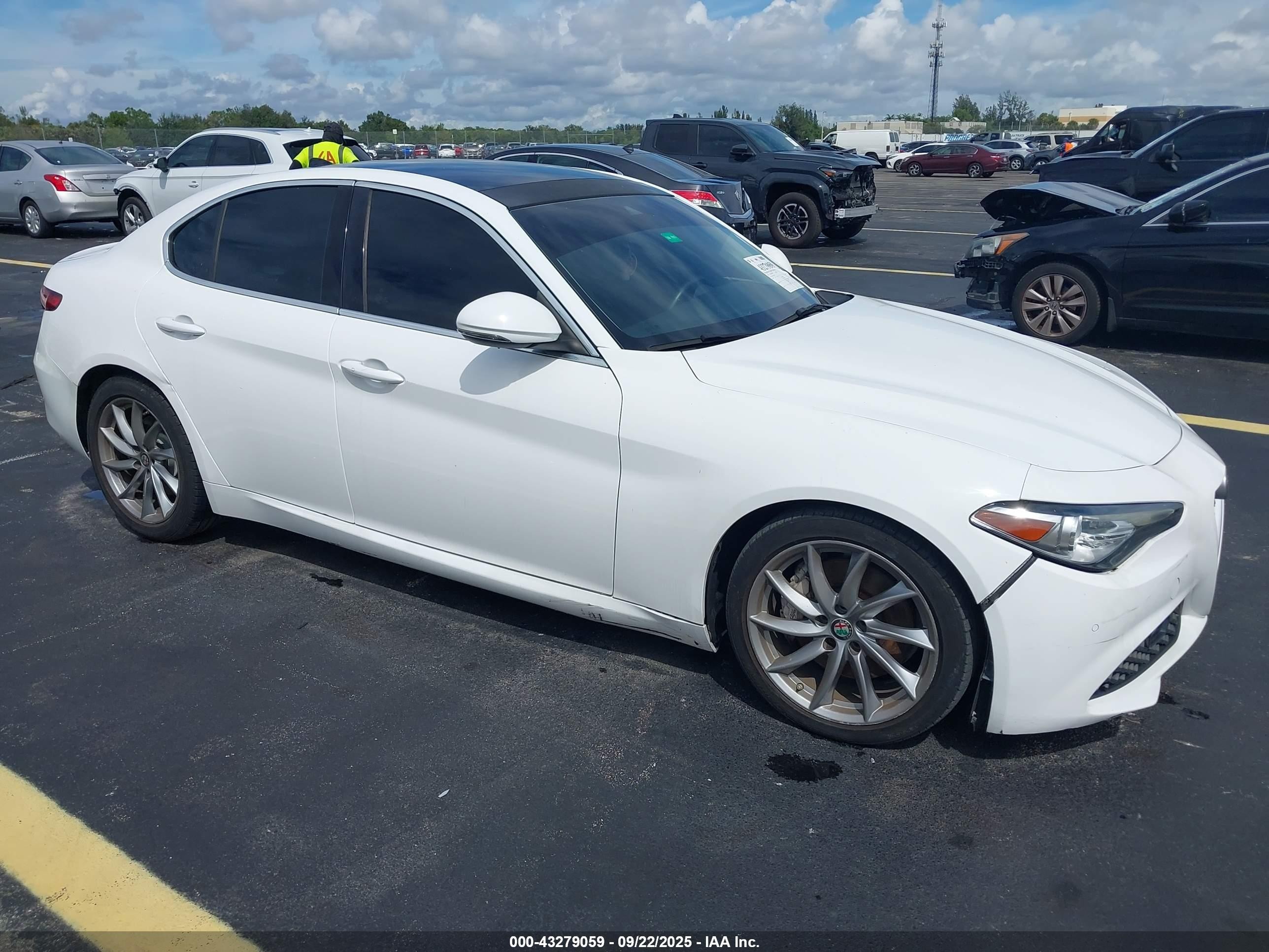 2017 Alfa Romeo Giulia, VIN ZARFAEBN1H7537837 — Water / flood