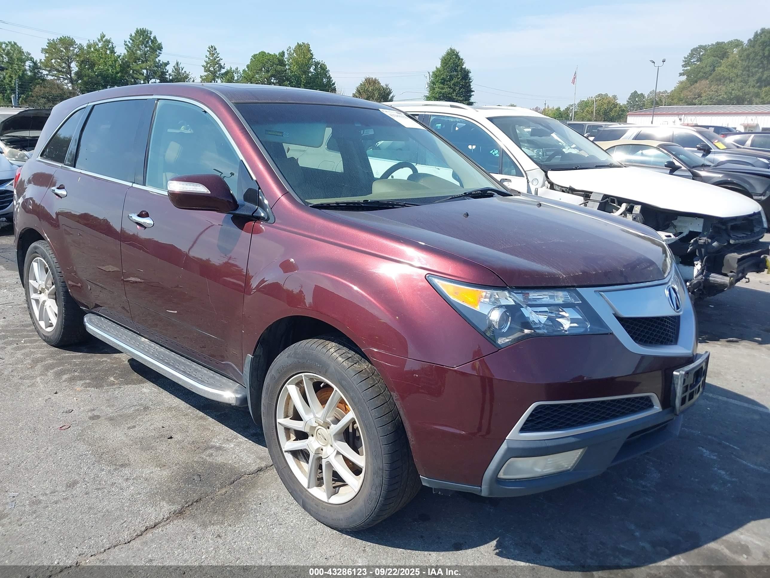 2013 Acura MDX Technology, VIN 2HNYD2H39DH505659 — Normal wear