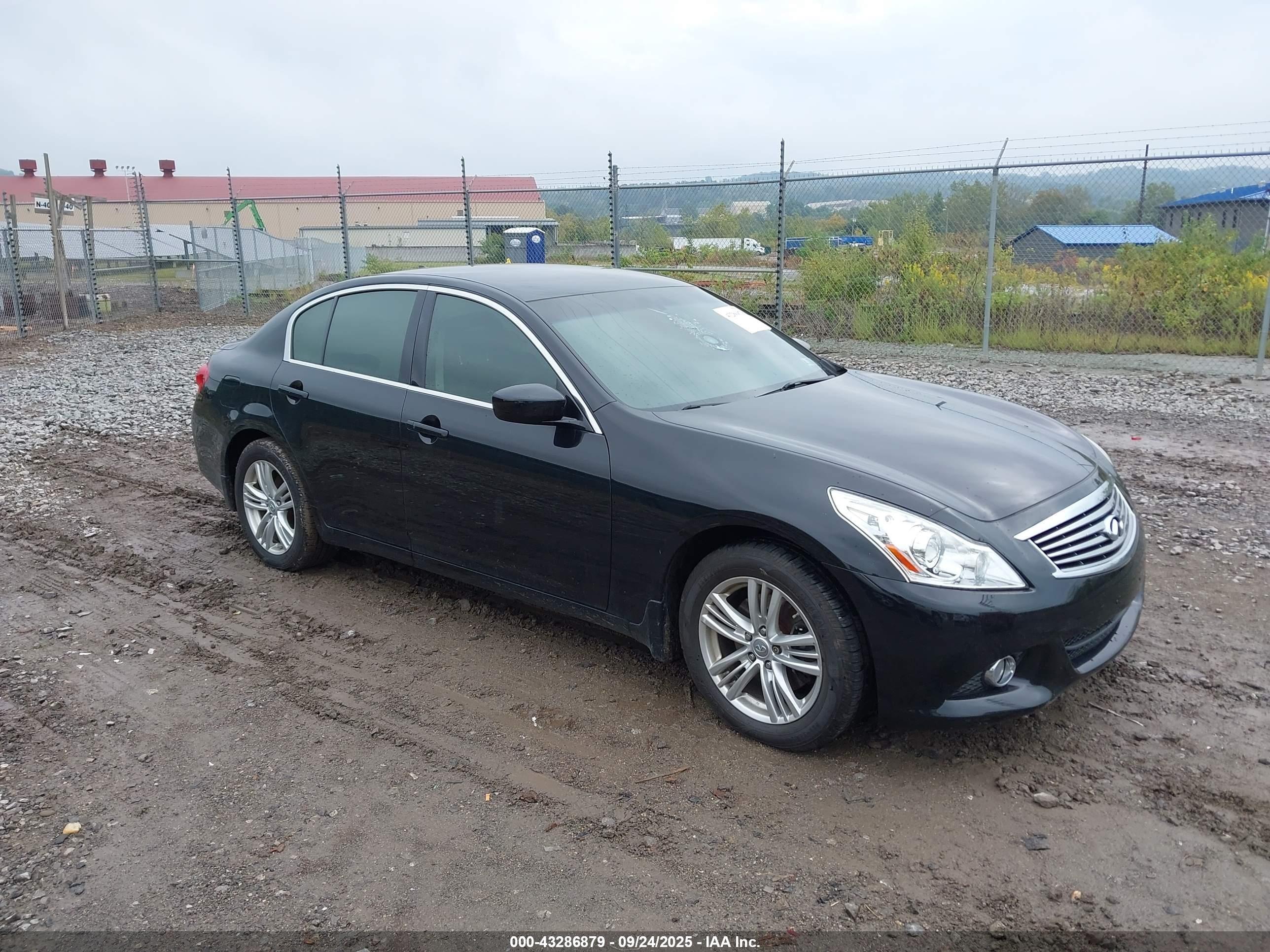 2011 Infiniti G25 x, VIN JN1DV6AR1BM651722 — Interior fire