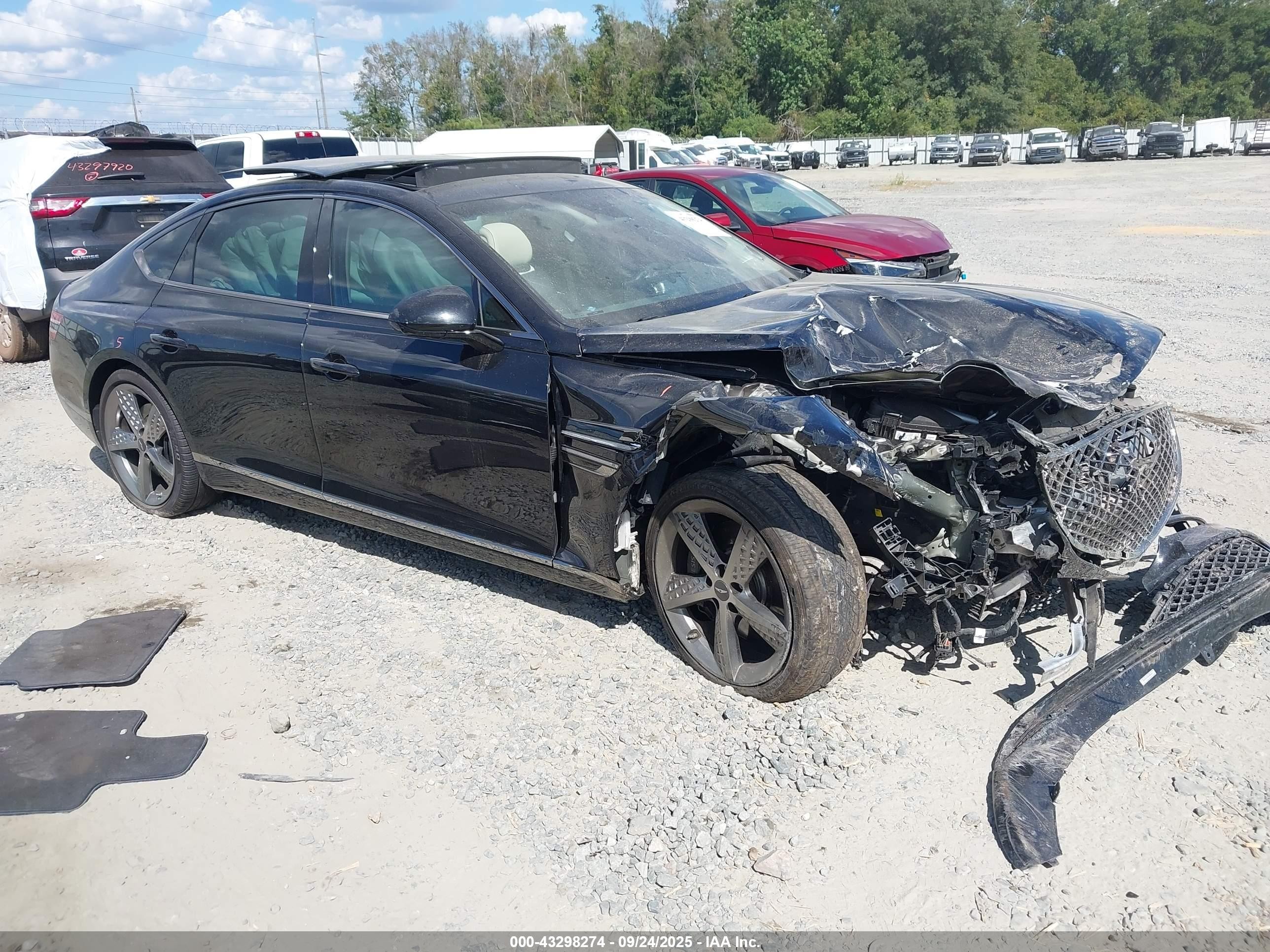 2023 Genesis G80 Sport, VIN KMTGB4SD2PU165682 — Front end