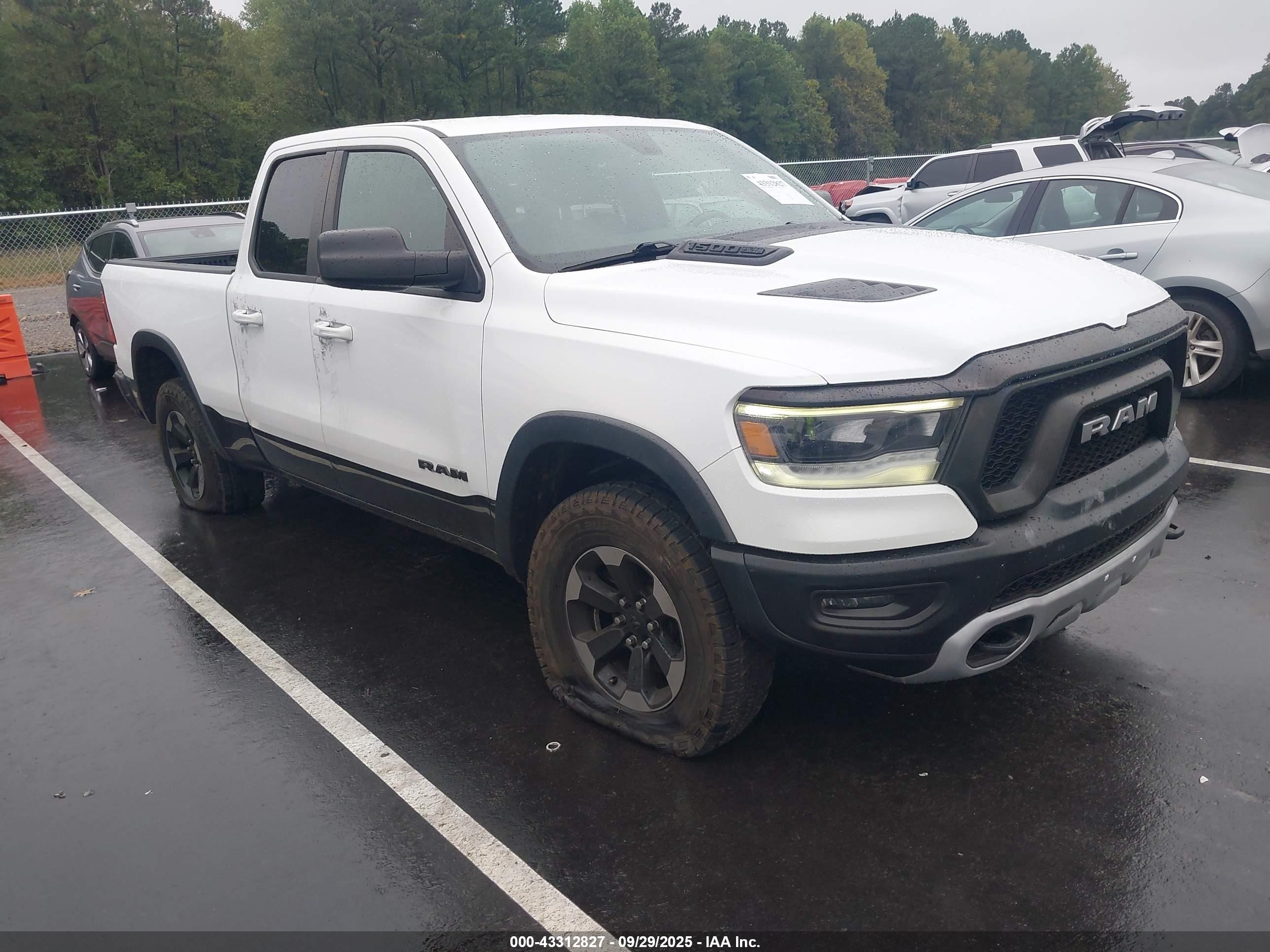 2020 Ram 1500 Rebel, VIN 1C6SRFET8LN280141 — Vandalism