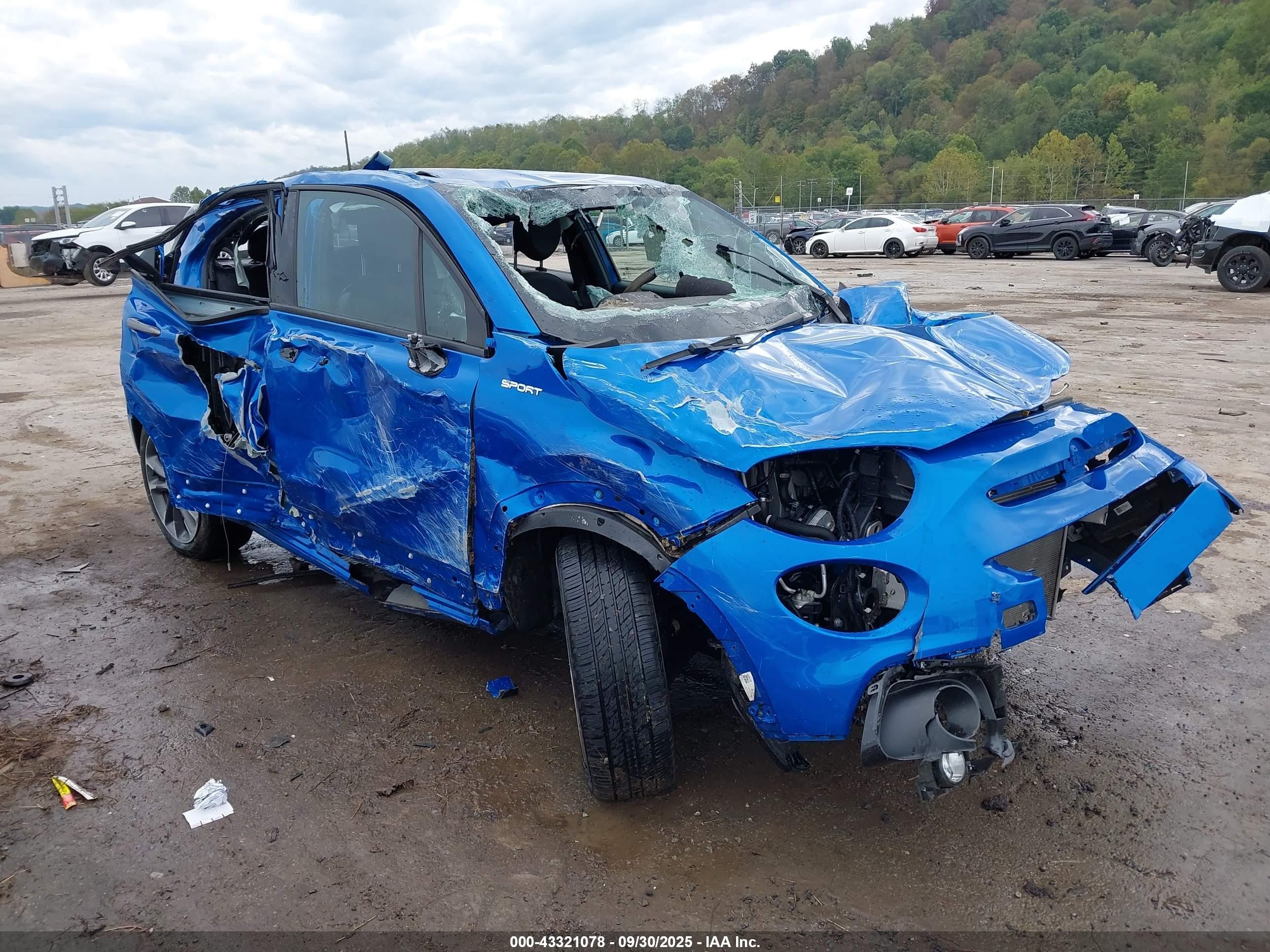 2020 FIAT 500X Sport, VIN ZFBNFYC10LP879392 — Rollover