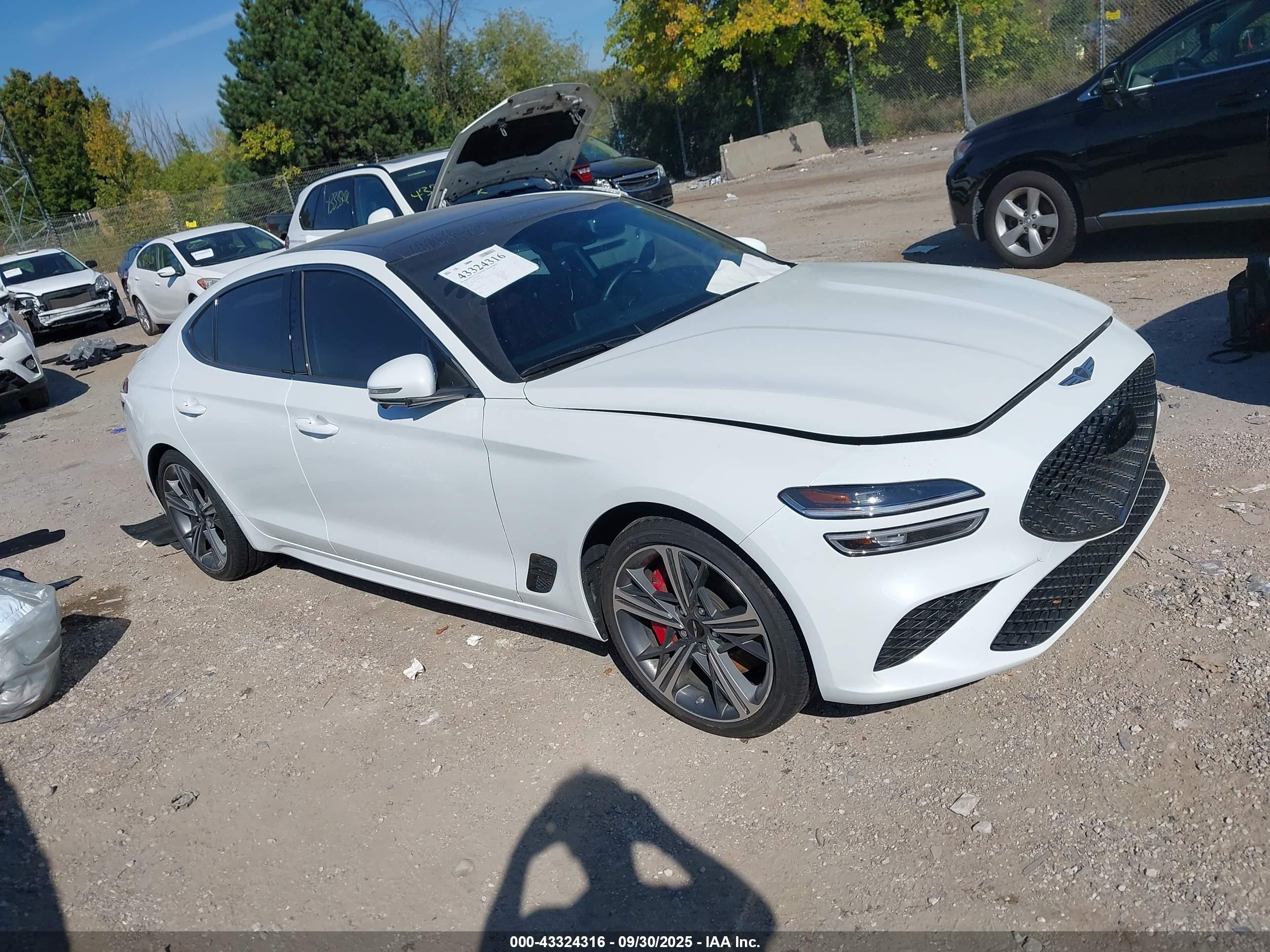 2025 Genesis G70 Sport Advanced, VIN KMTG54SE3SU148348 — Water / flood