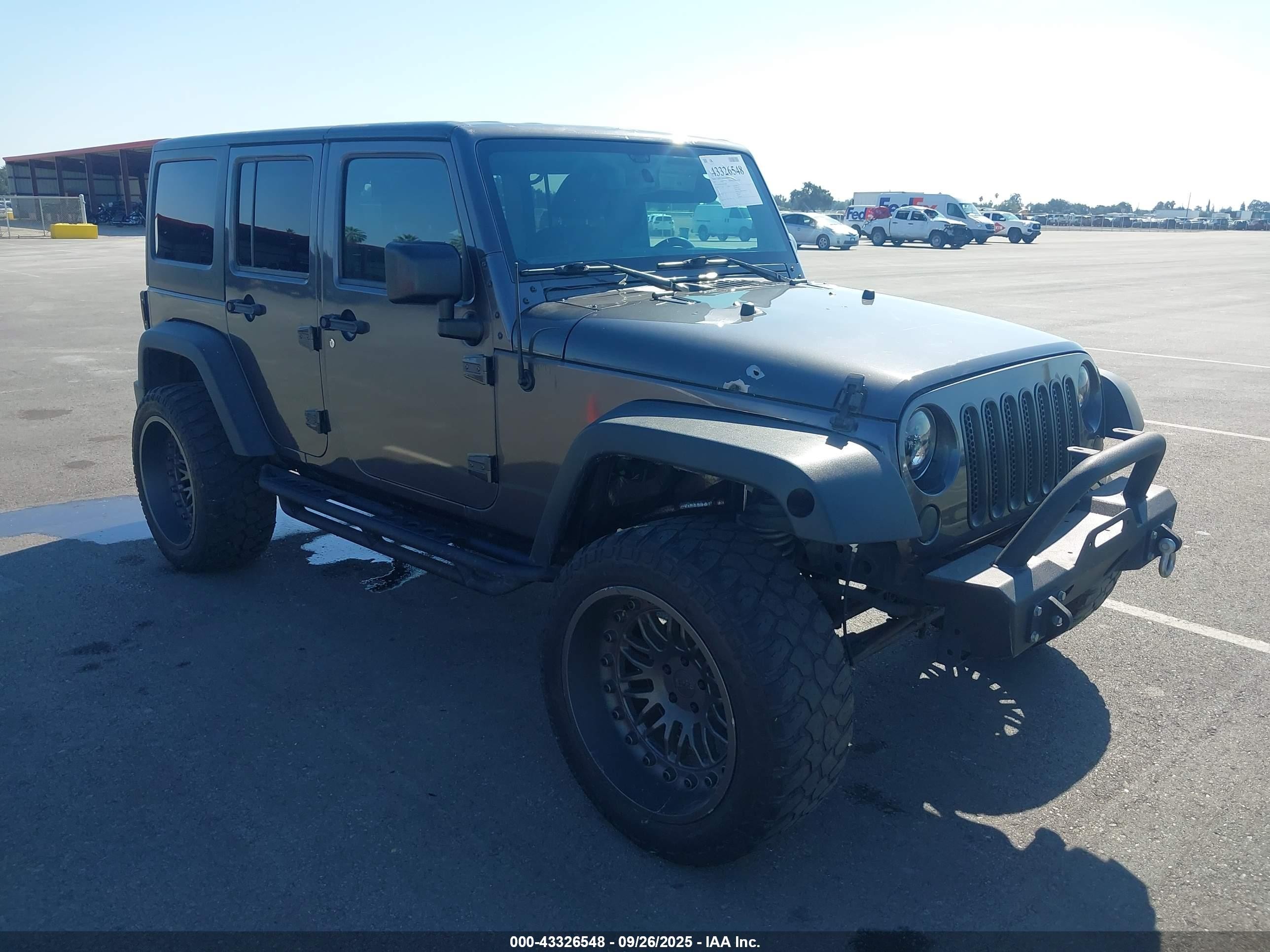 2017 Jeep Wrangler Unlimited Sport, VIN 1C4BJWDGXHL742948 — Auction photo