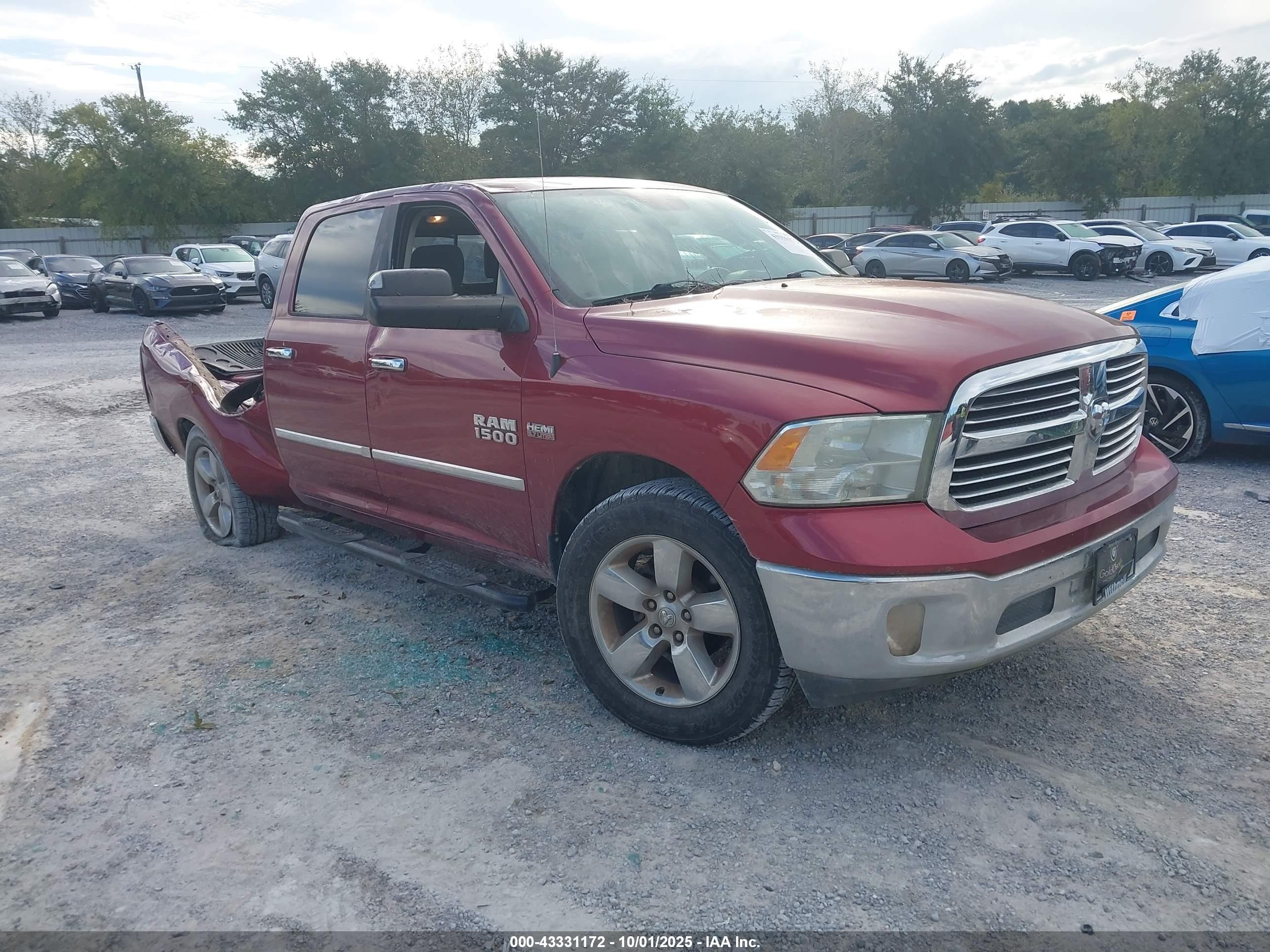 2015 Ram 1500 Big Horn, VIN 1C6RR7TT9FS617798 — Стихия