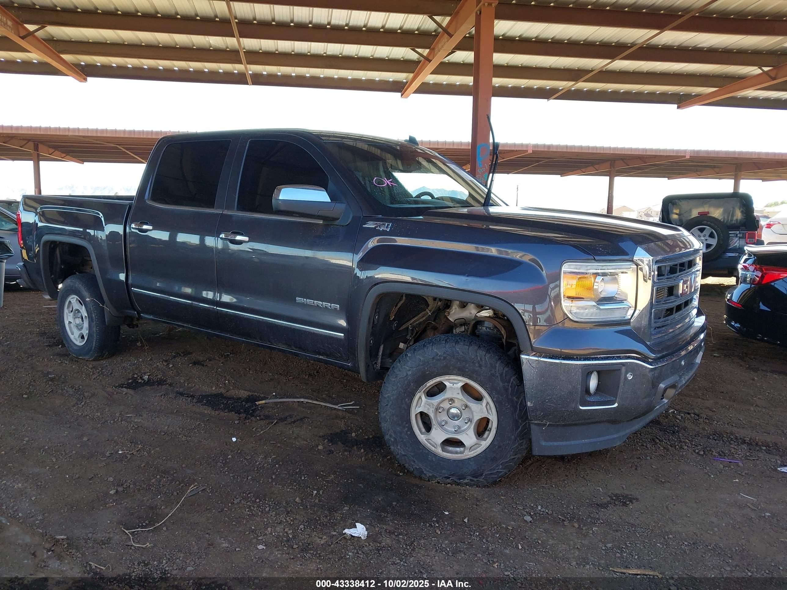 2014 GMC Sierra 1500 SLT, VIN 3GTU2VEC1EG360098 — Пресная вода