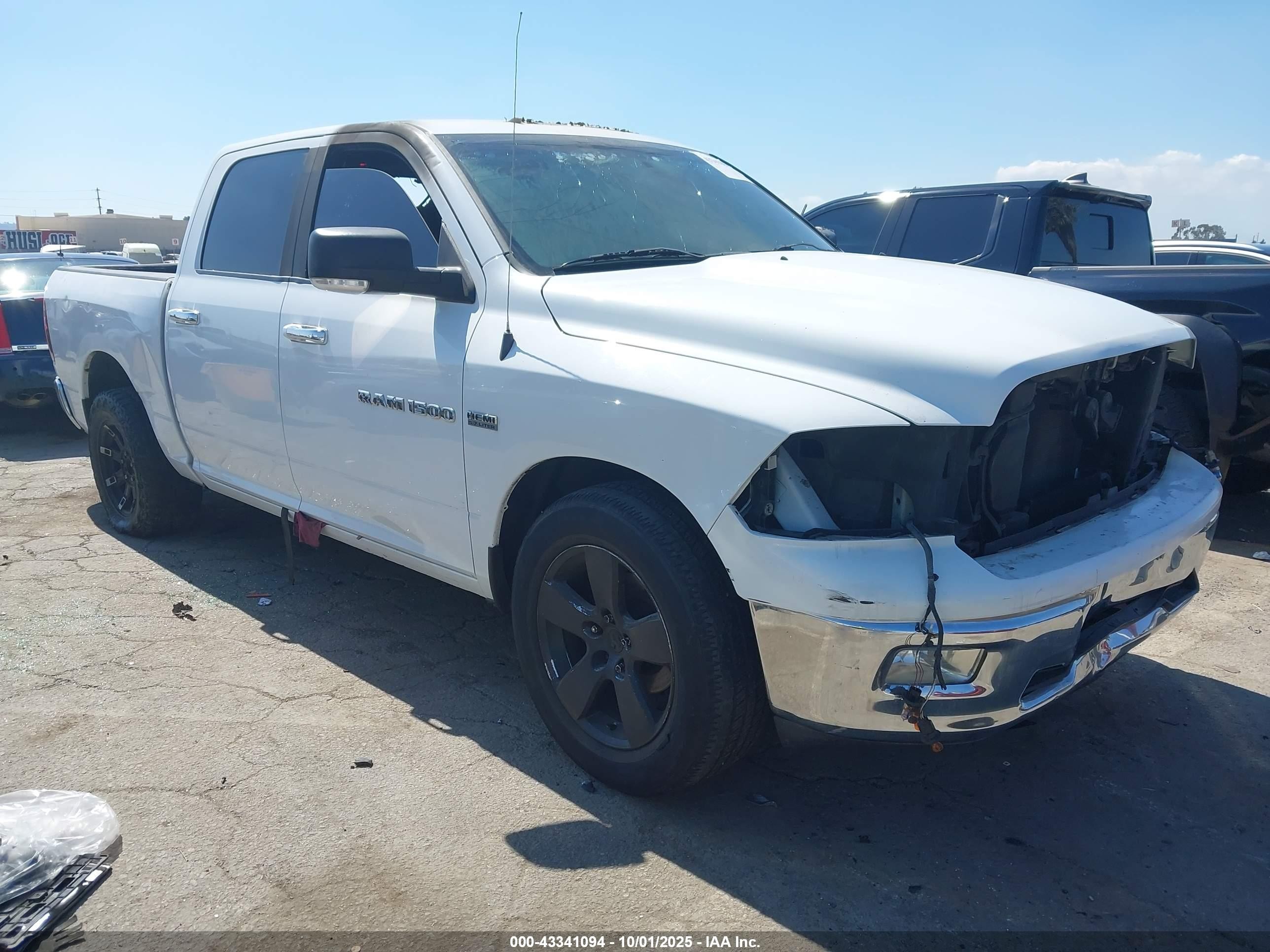 2012 Ram 1500 Big Horn, VIN 1C6RD6LT5CS123409 — Interior fire