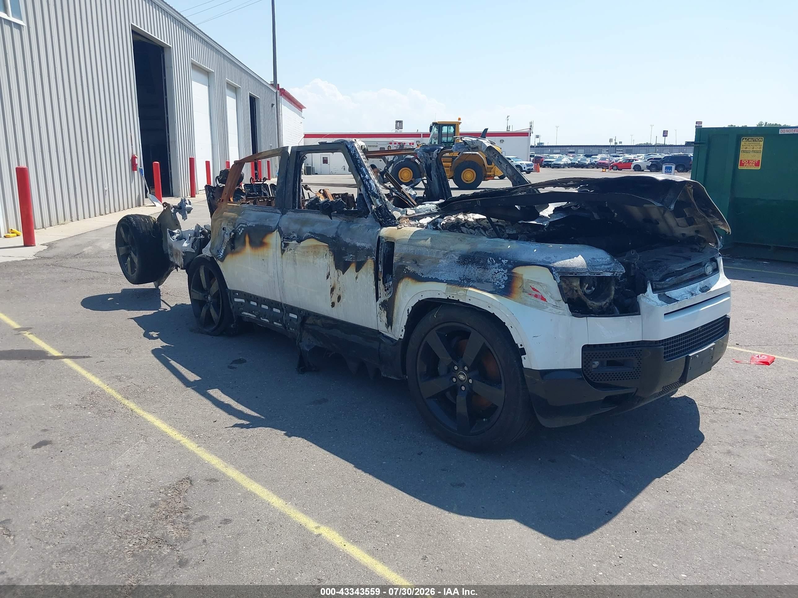2024 Land Rover Defender X-Dynamic SE, VIN SALE2FEU3R2254343 — Burn