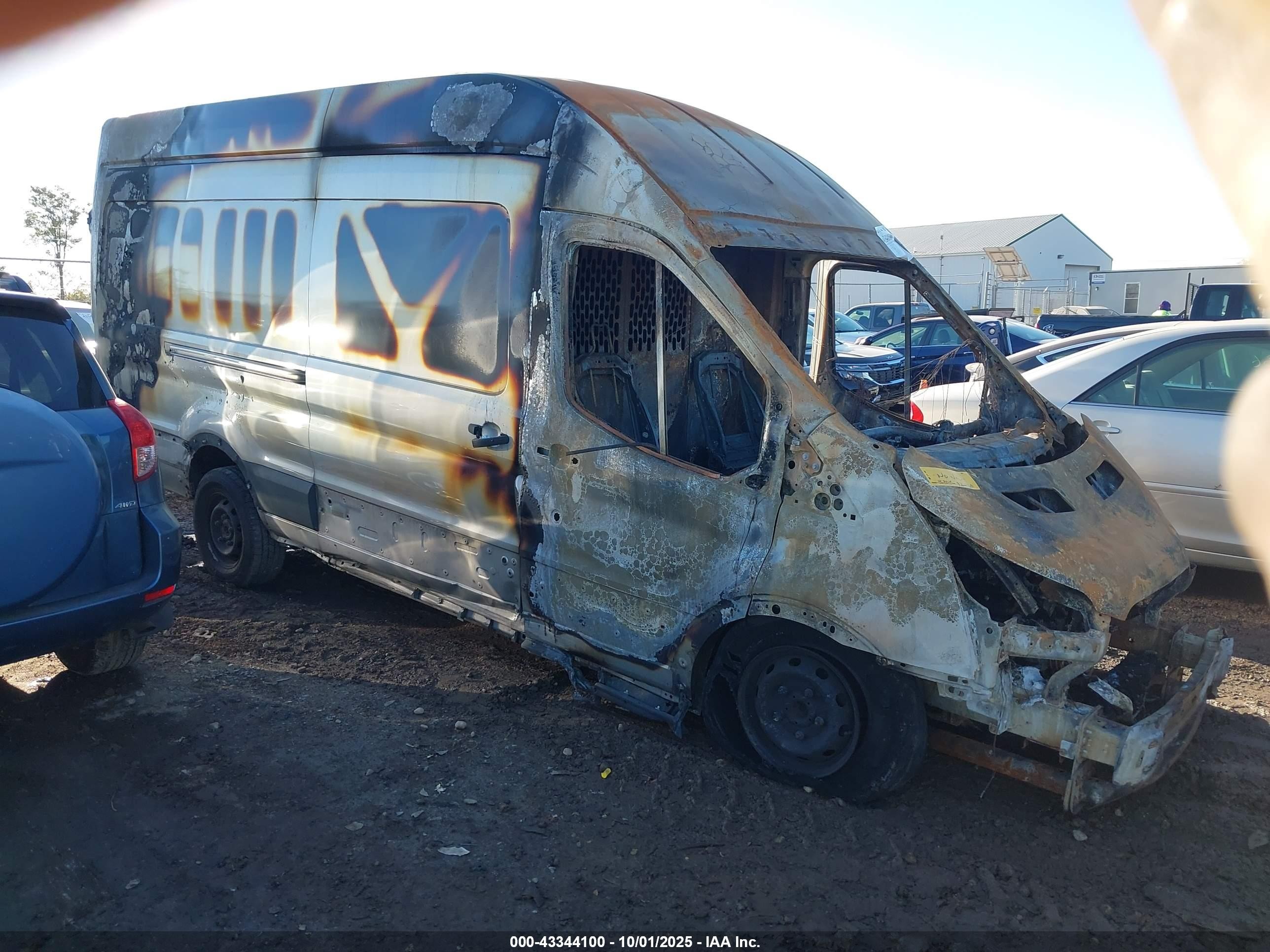2017 Ford Transit Cargo, VIN 1FTBW3XG5HKA55376 — Burn