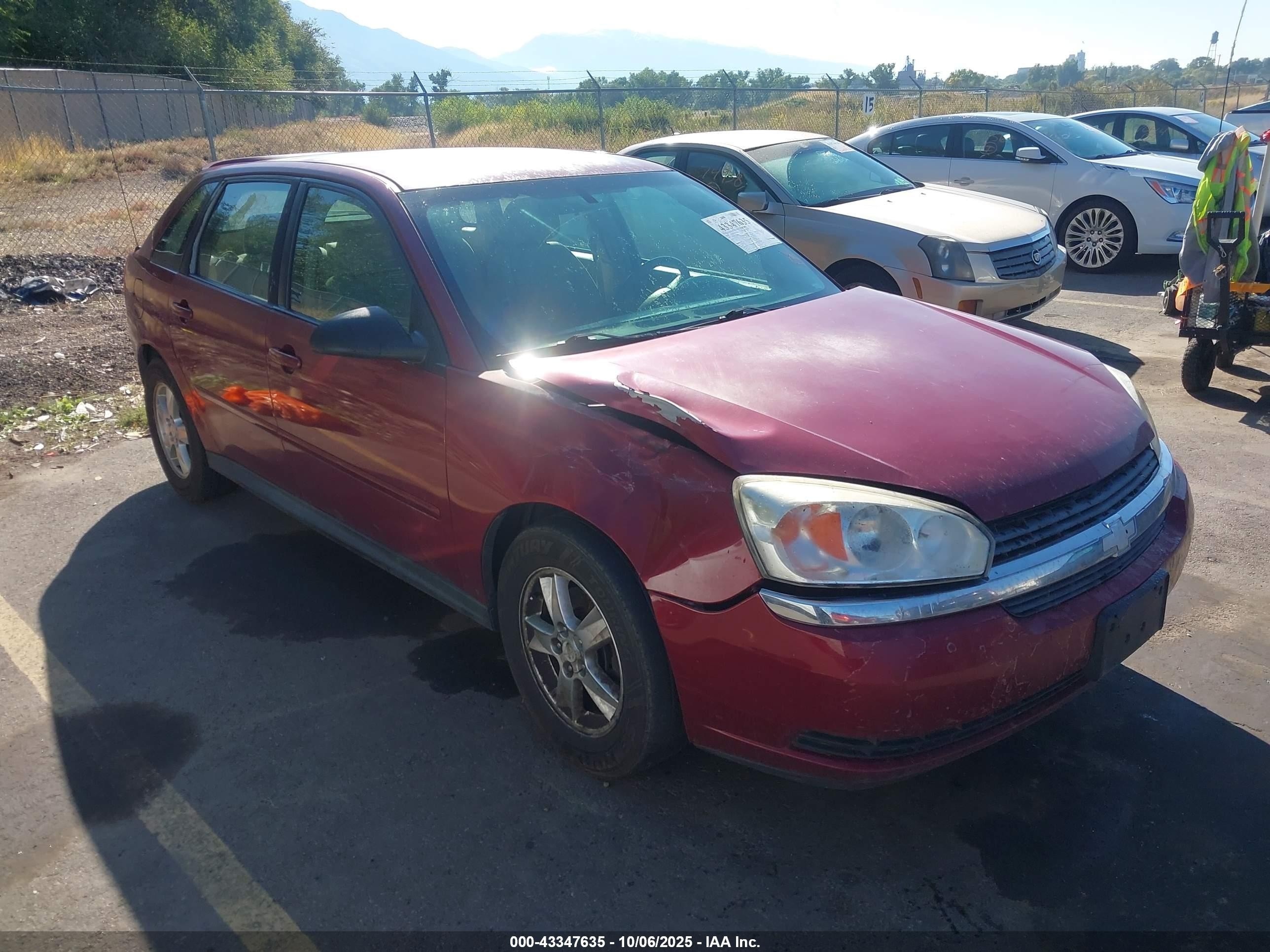 2005 Chevrolet Malibu Maxx LS, VIN 1G1ZT64825F161335 — Front end