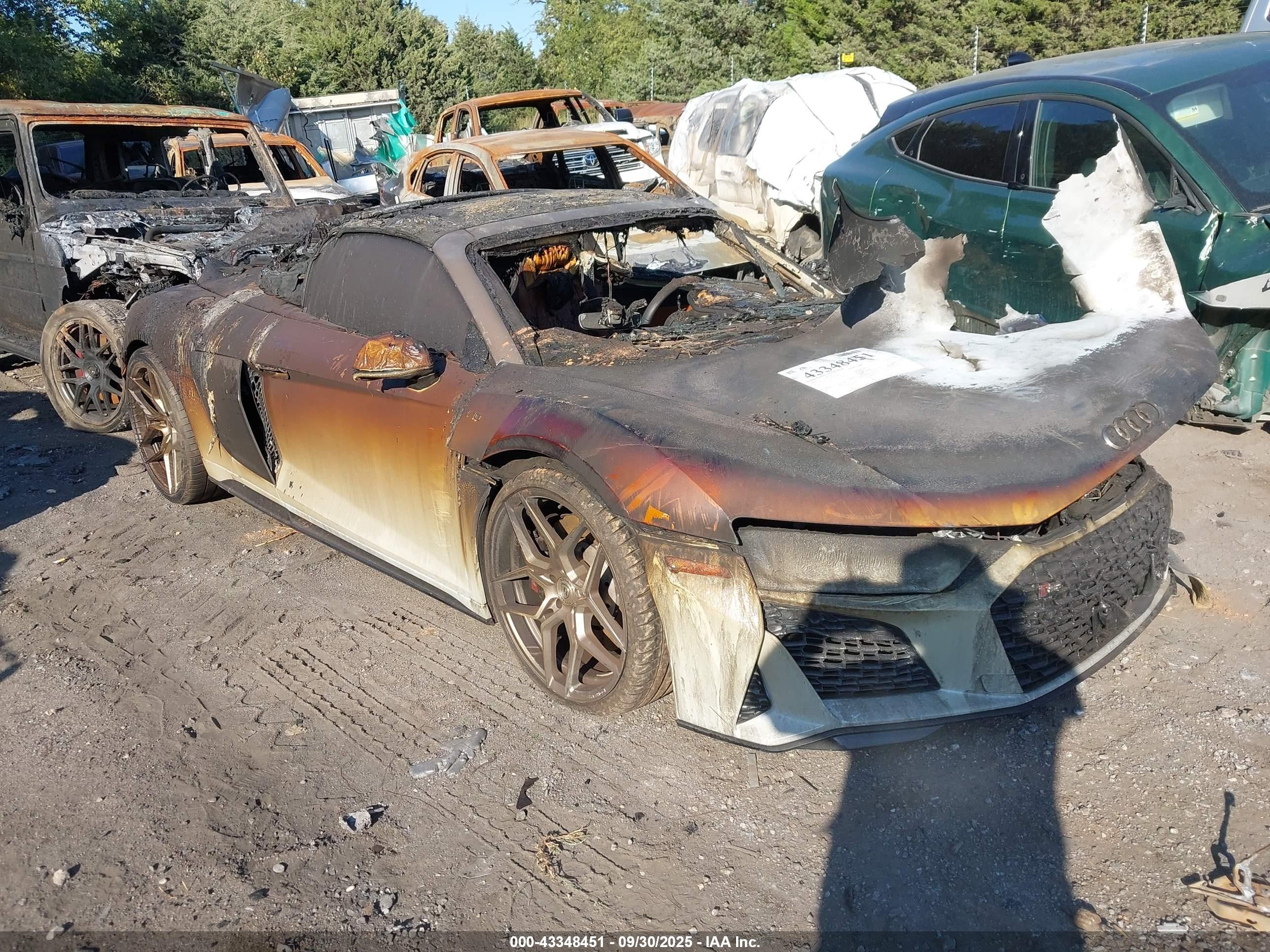 2023 Audi R8, VIN WUACECFX5P7901941 — Пожар