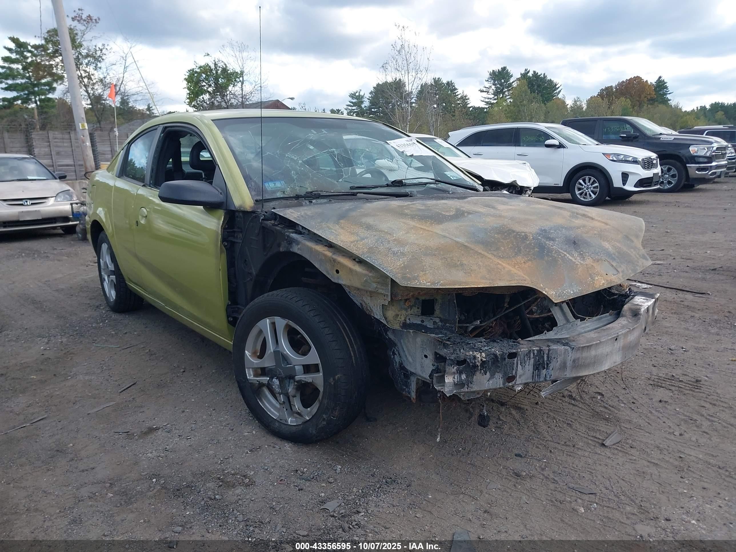 2004 Saturn ION ION 3, VIN 1G8AW14FX4Z147946 — Engine fire