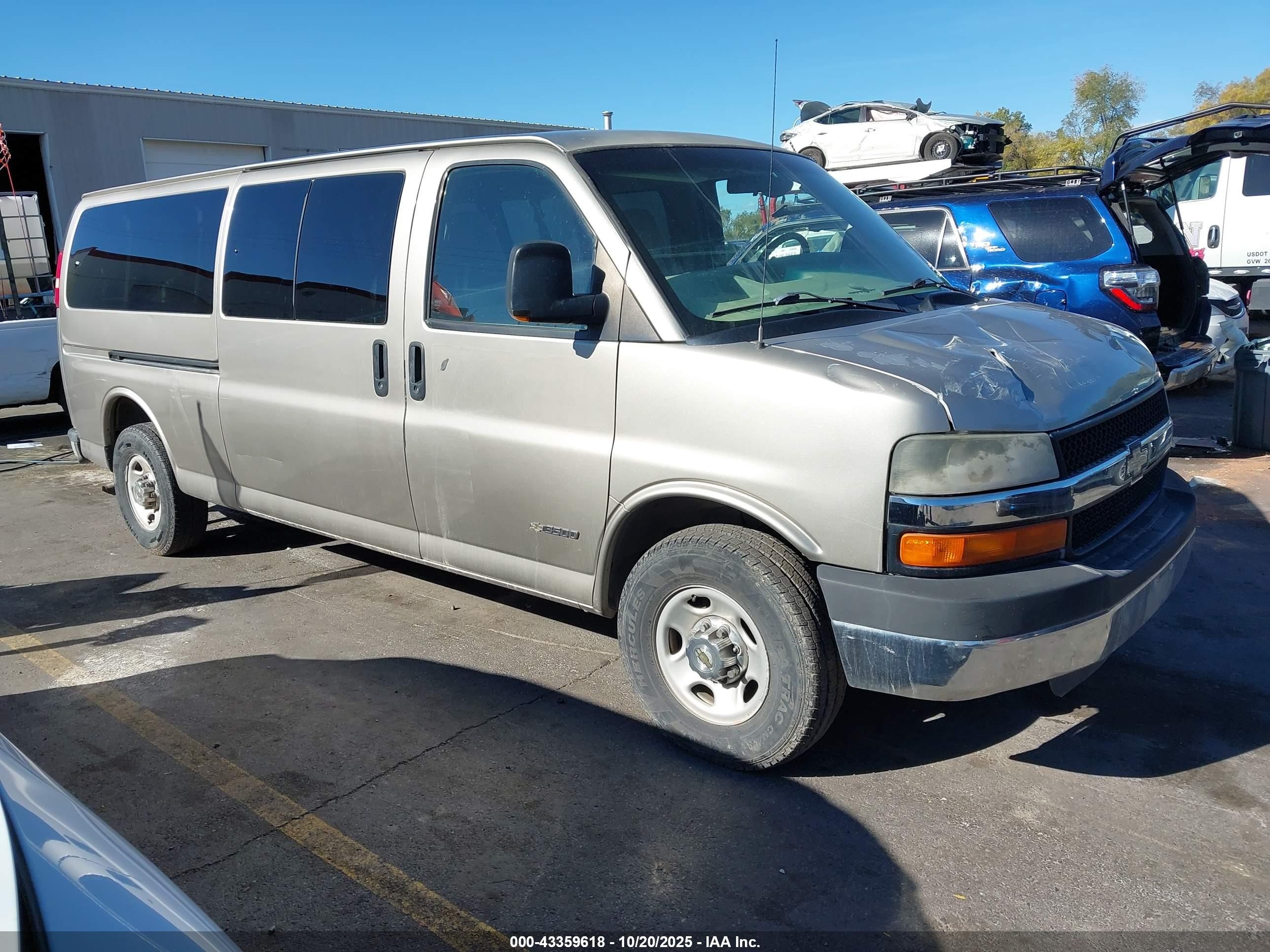 2003 Chevrolet Express Passenger, VIN 1GAHG39U331107623 — All over