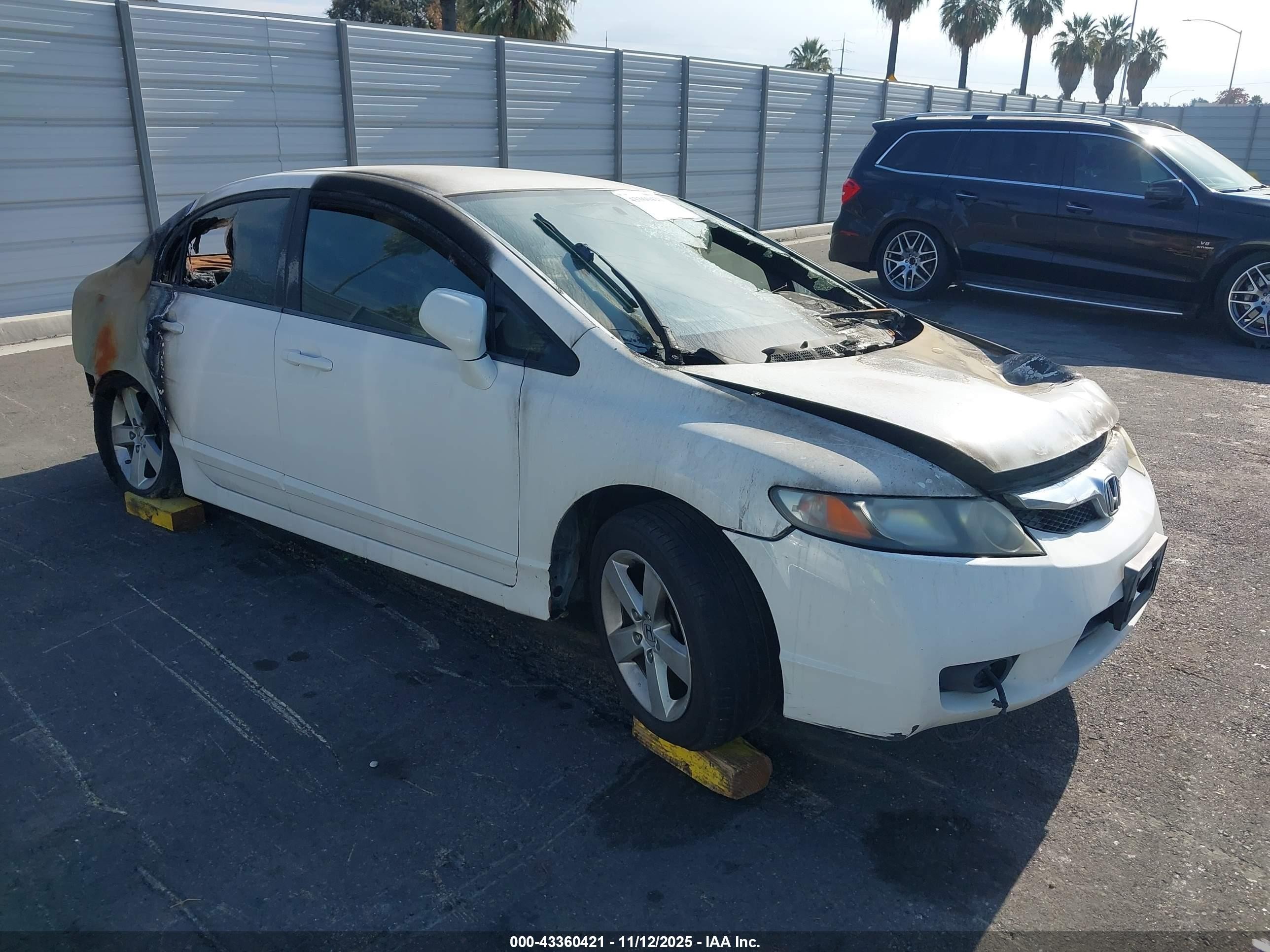 2011 Honda Civic LX-S, VIN 2HGFA1F67BH541832 — Interior fire