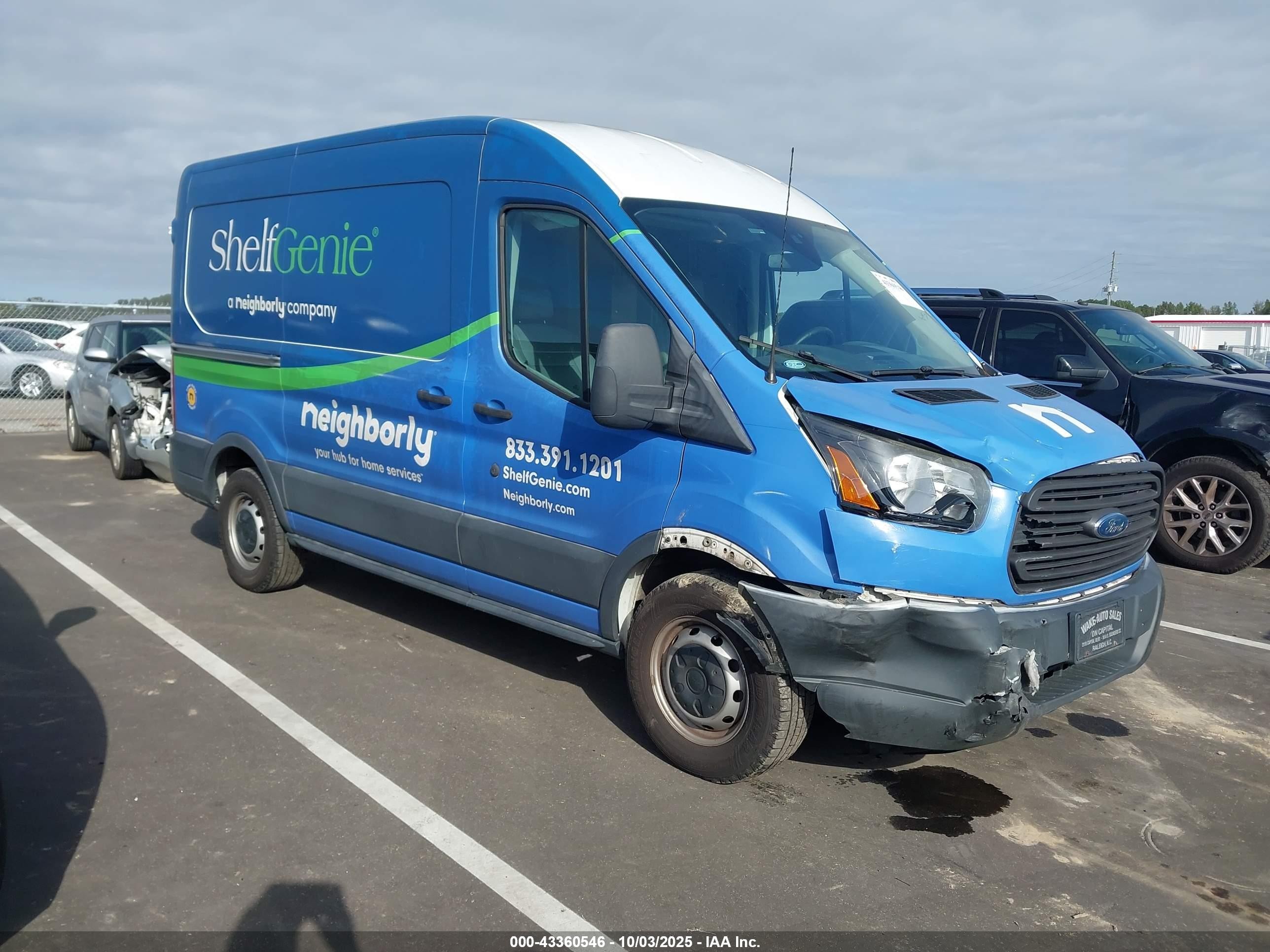 2017 Ford Transit Cargo, VIN 1FTYE1CM0HKB30756 — Front end