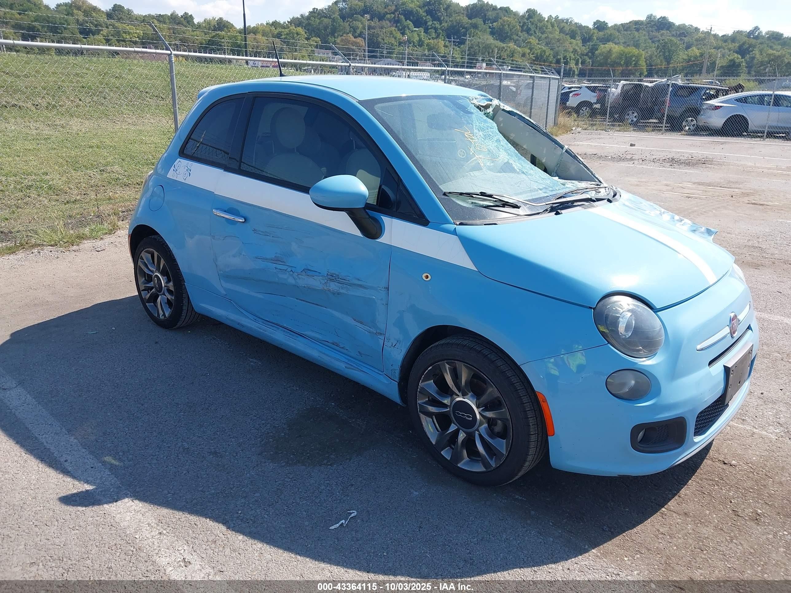 2017 FIAT 500 Pop, VIN 3C3CFFKR2HT550636 — Front end
