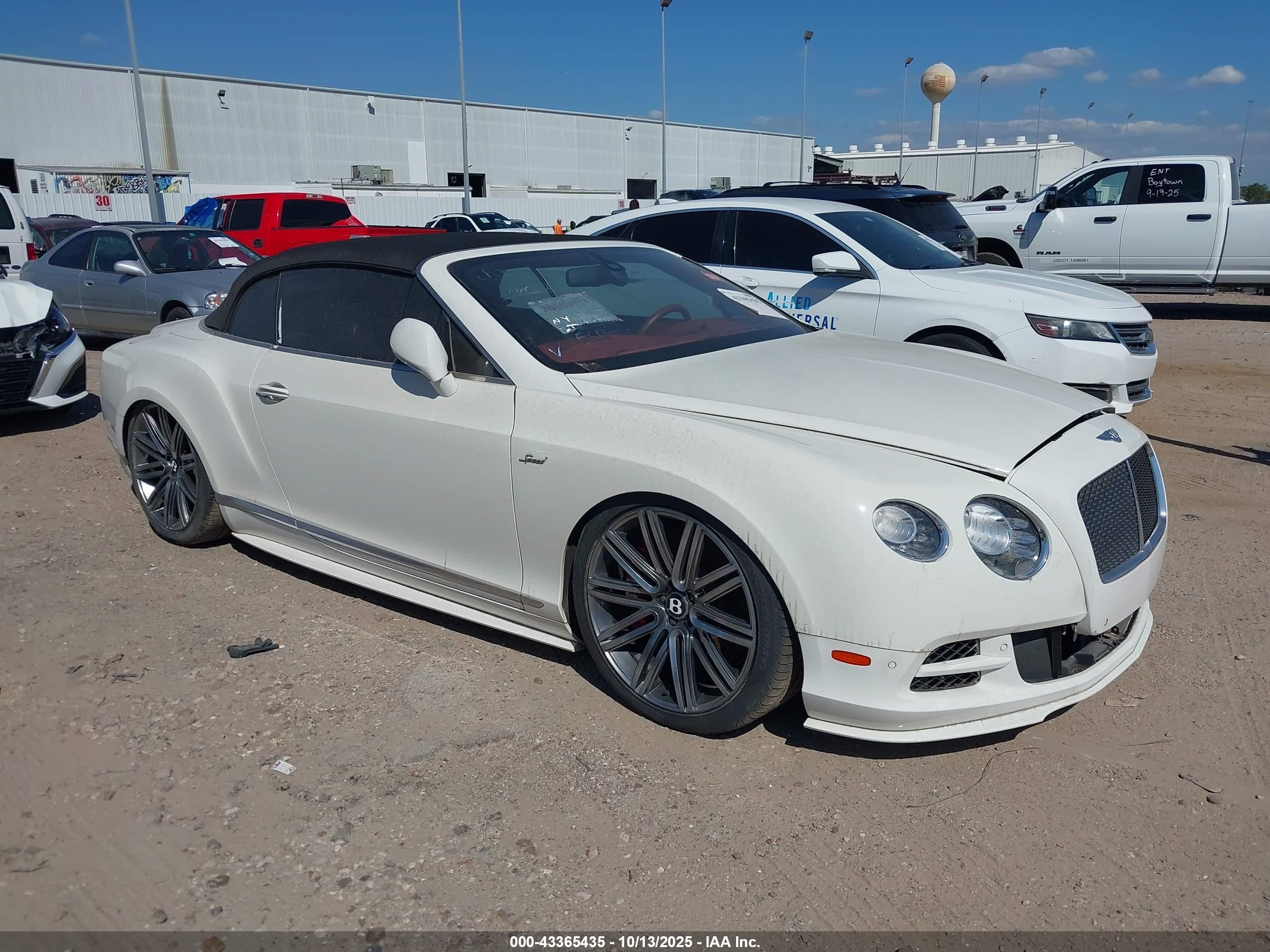 2015 Bentley Continental GT, VIN SCBGJ3ZA2FC049218 — Water / flood