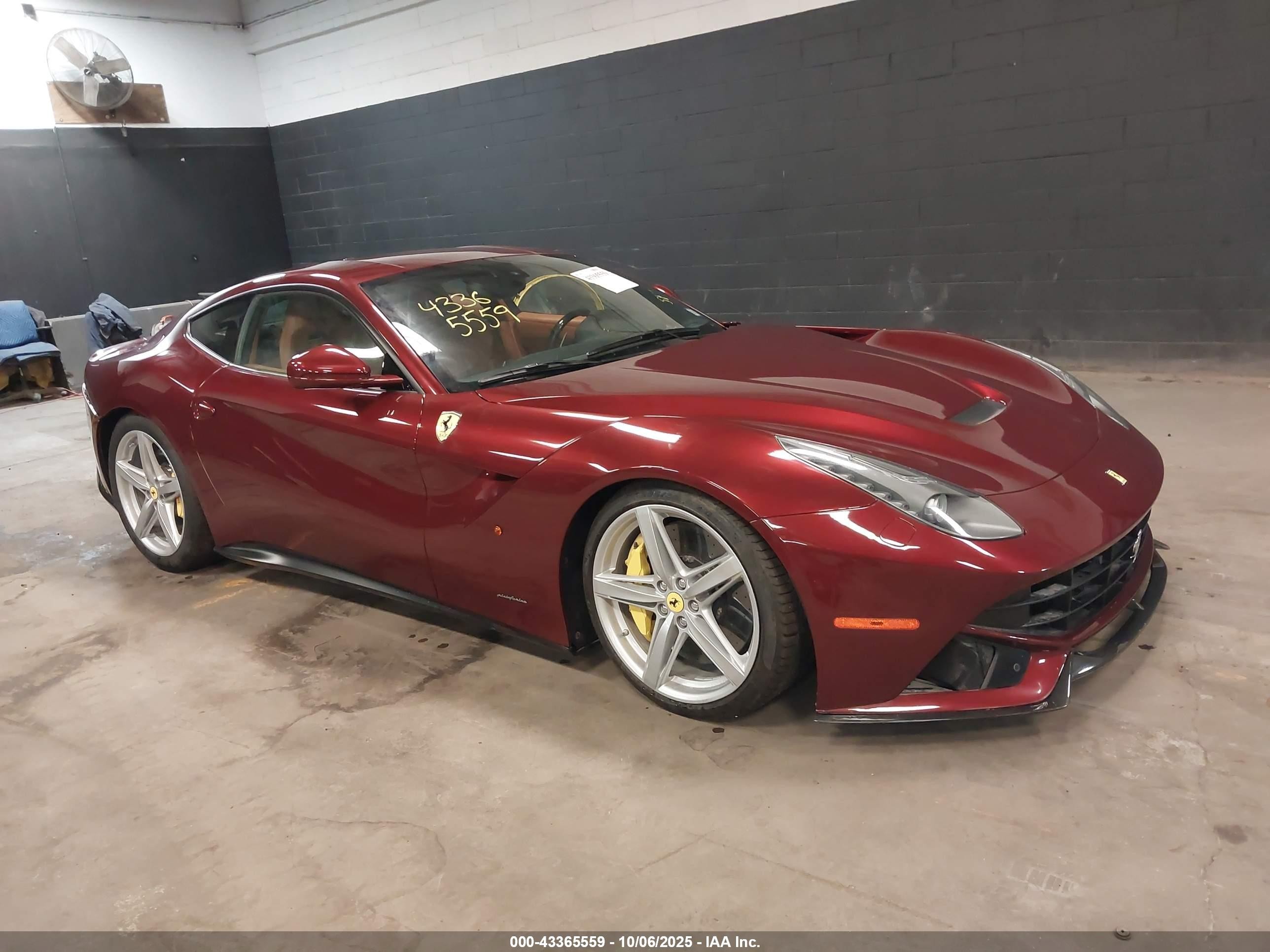 2015 Ferrari F12, VIN ZFF74UFA5F0209657 — Water / flood