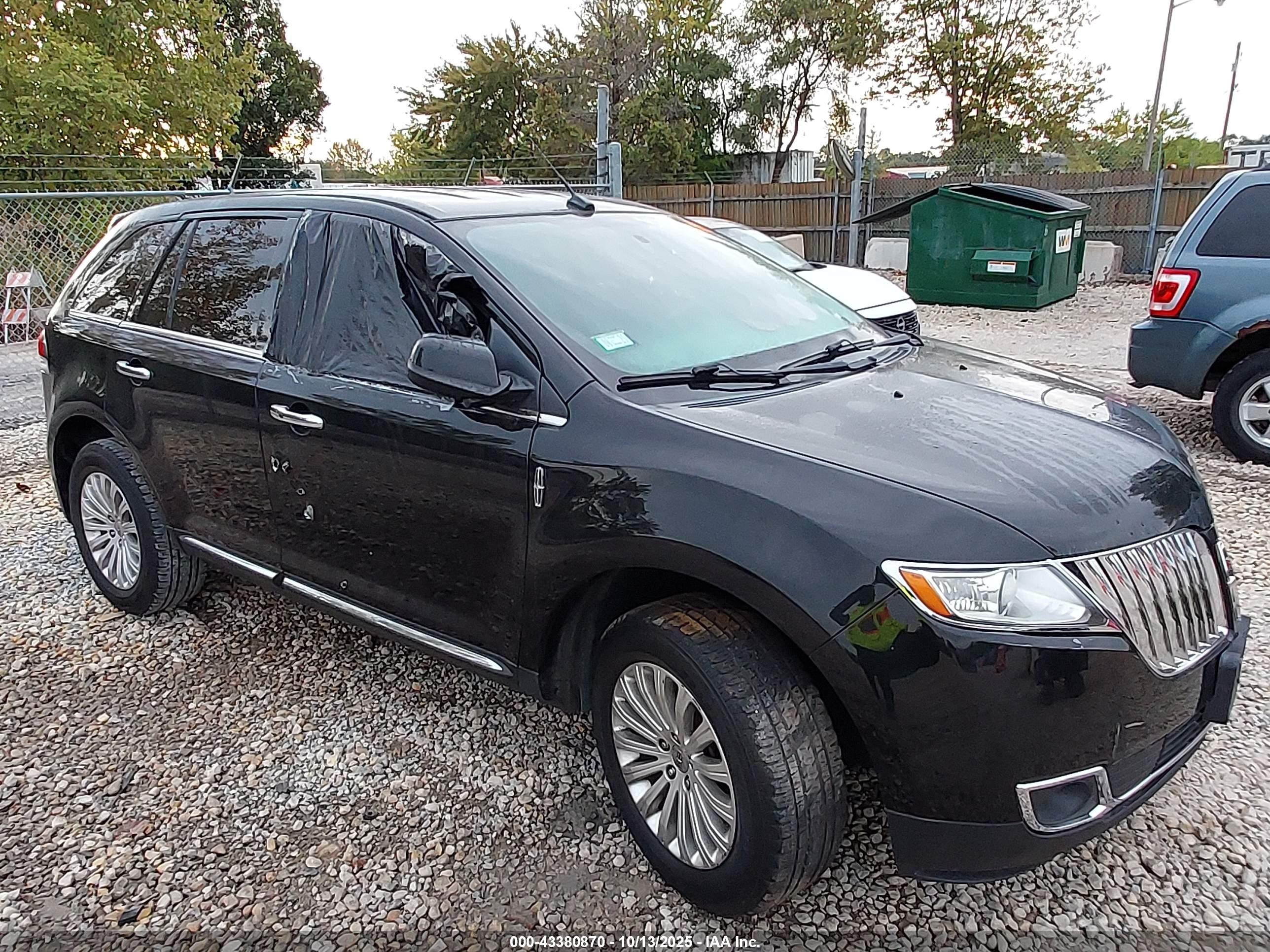 2014 Lincoln MKX, VIN 2LMDJ6JK8EBL09657 — Biohazard / chemical