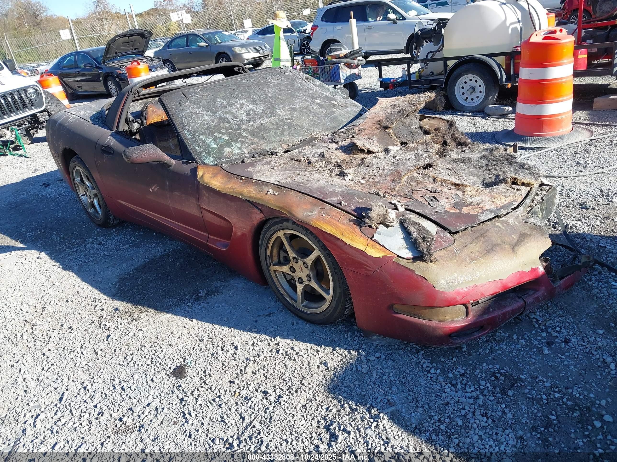 2000 Chevrolet Corvette, VIN 1G1YY22G3Y5113367 — Burn