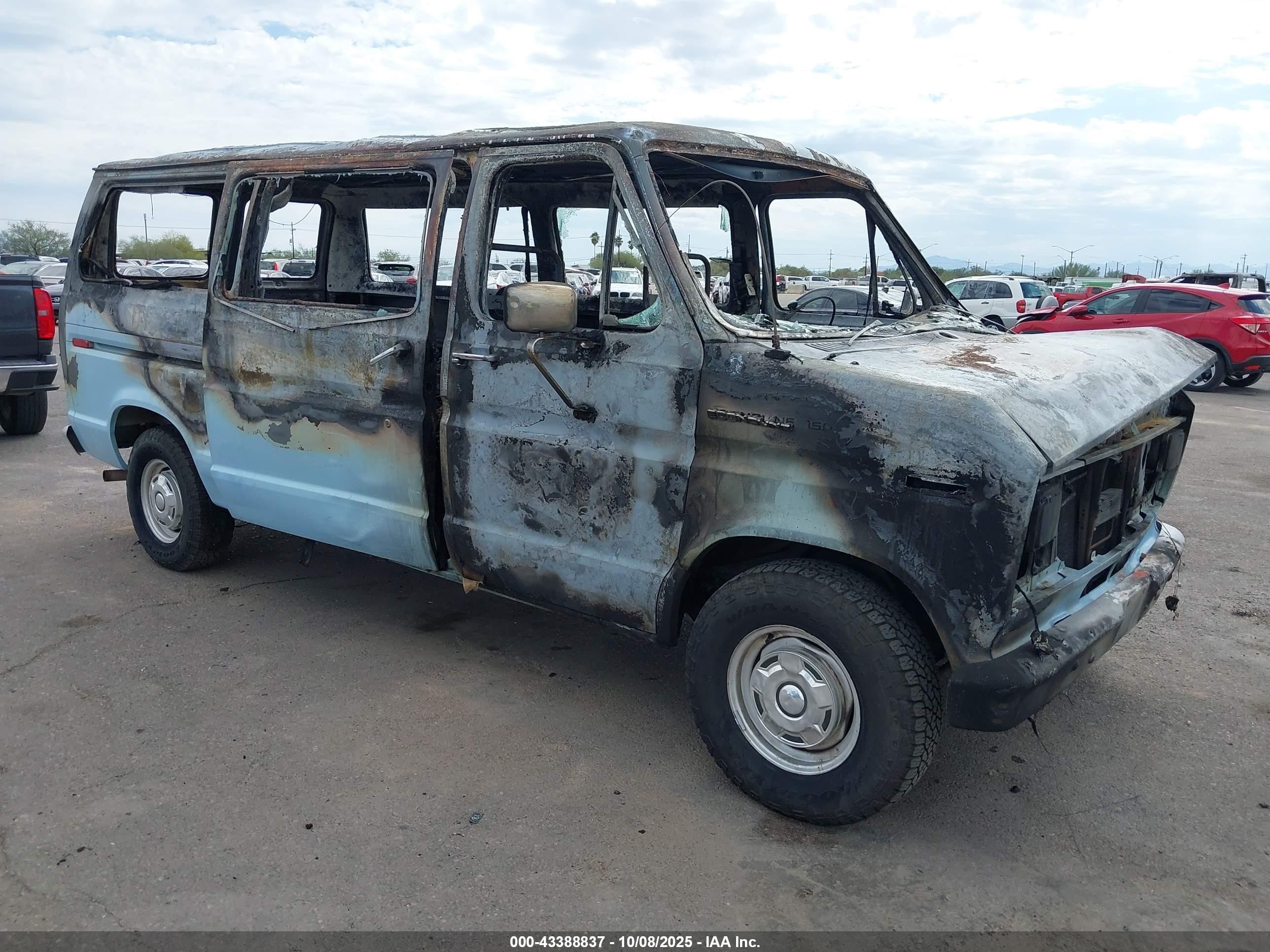 1987 Ford Econoline Cargo, VIN 1FTDE15Y5HHA58917 — Burn