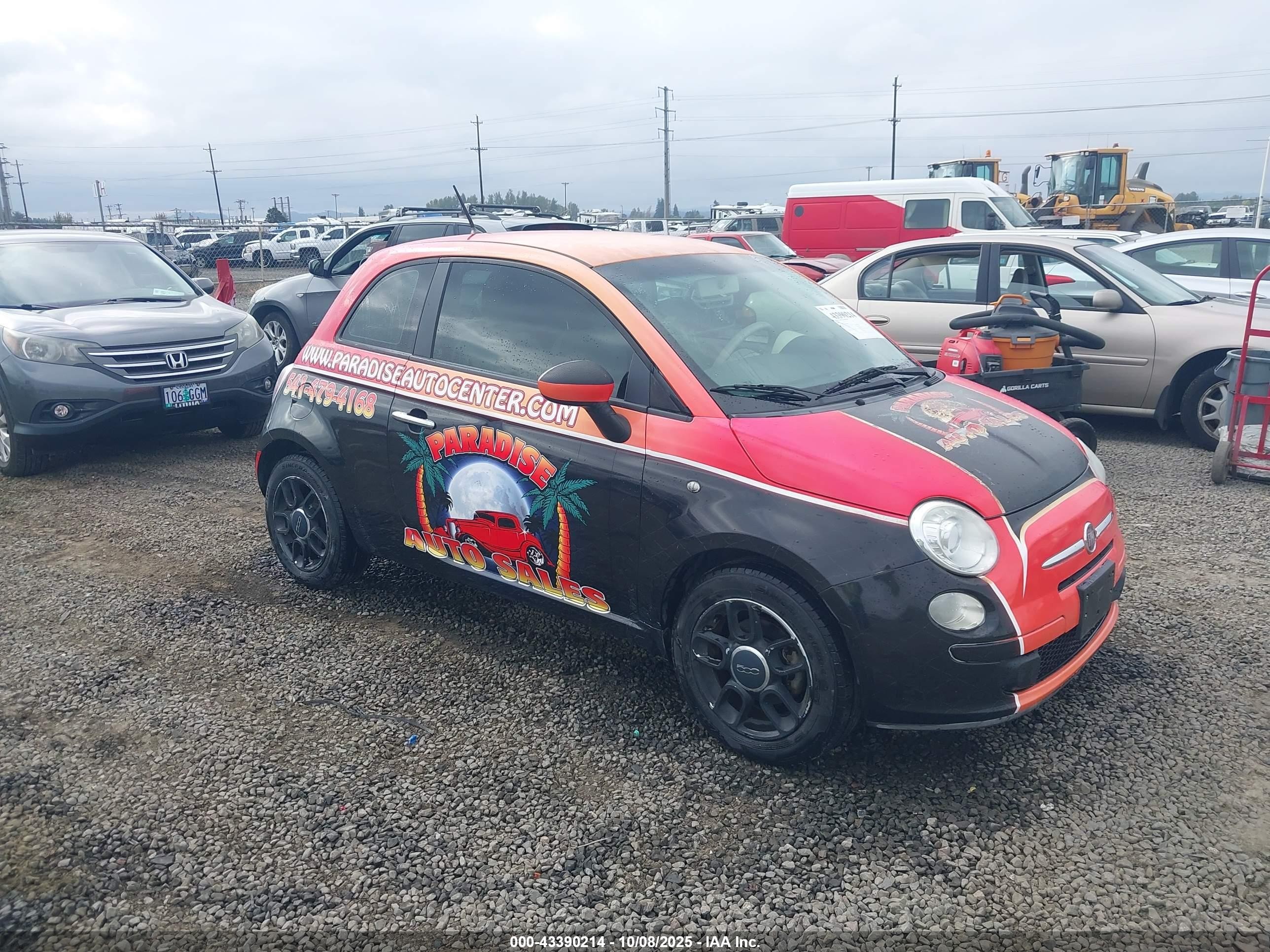 2012 FIAT 500 Pop, VIN 3C3CFFAR6CT188899 — Theft recovery
