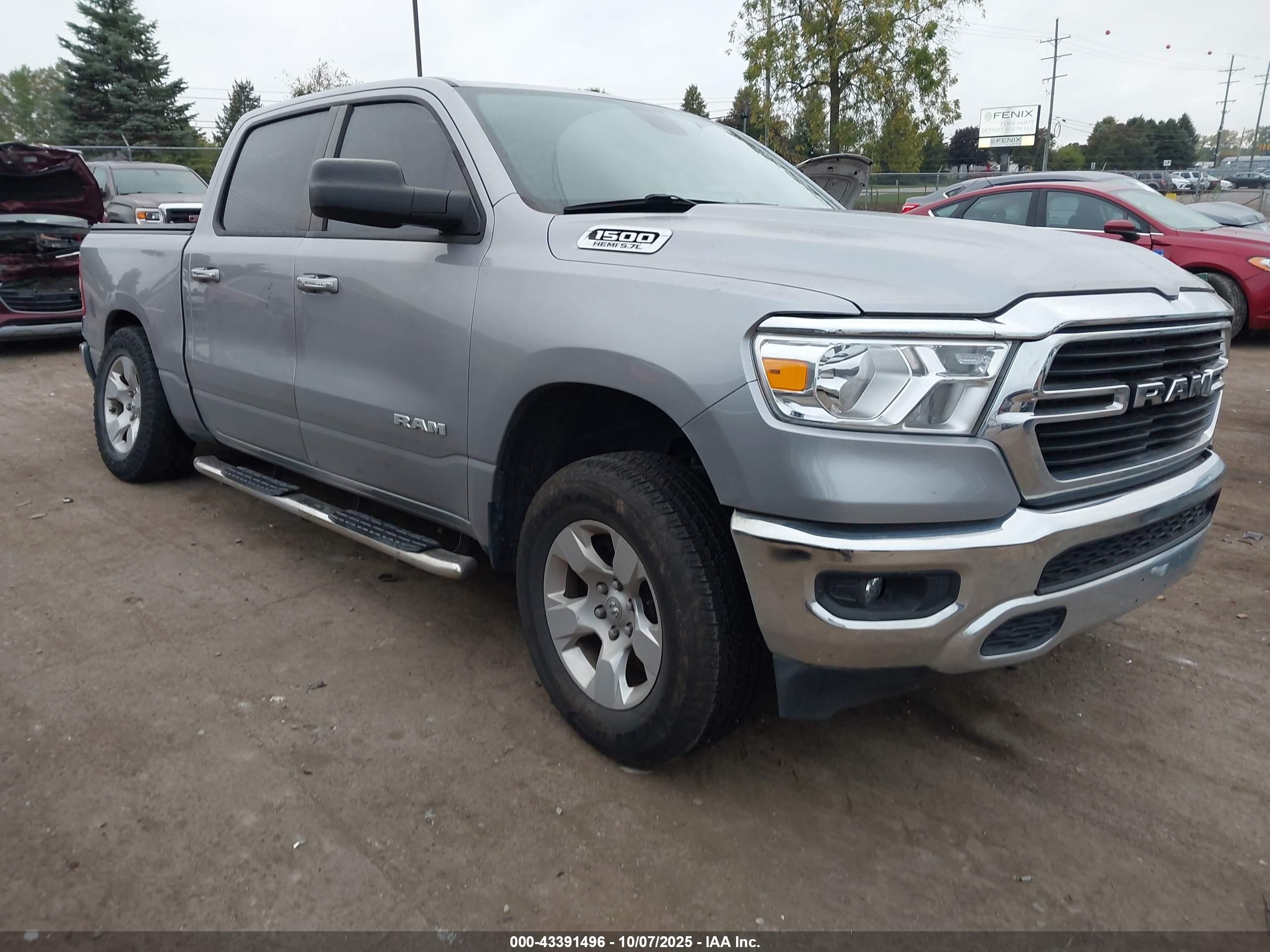 2020 Ram 1500 Big Horn, VIN 1C6SRFFT7LN218406 — Rear end