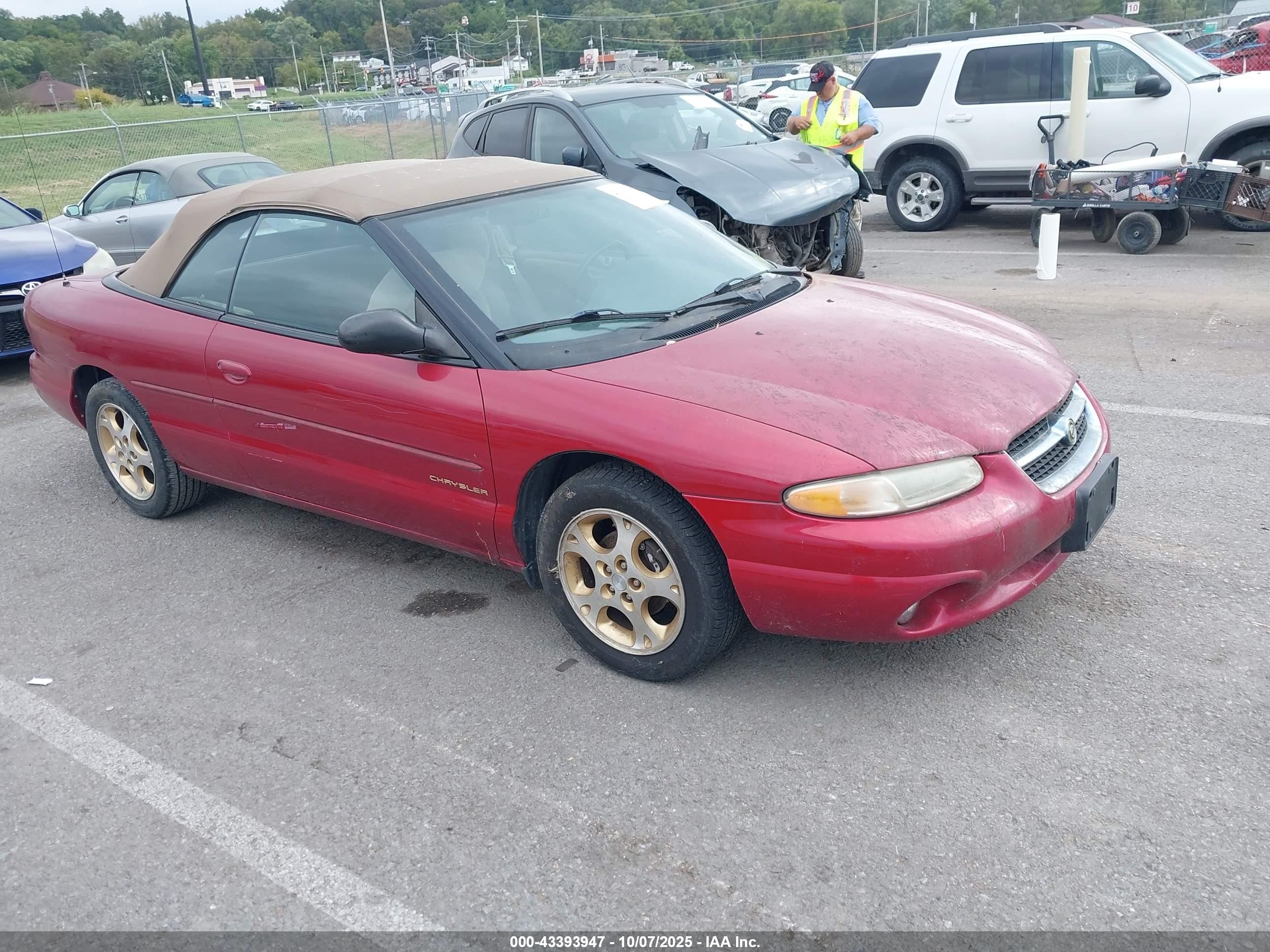 1998 Chrysler Sebring JXi, VIN 3C3EL55H8WT338996 — Перед