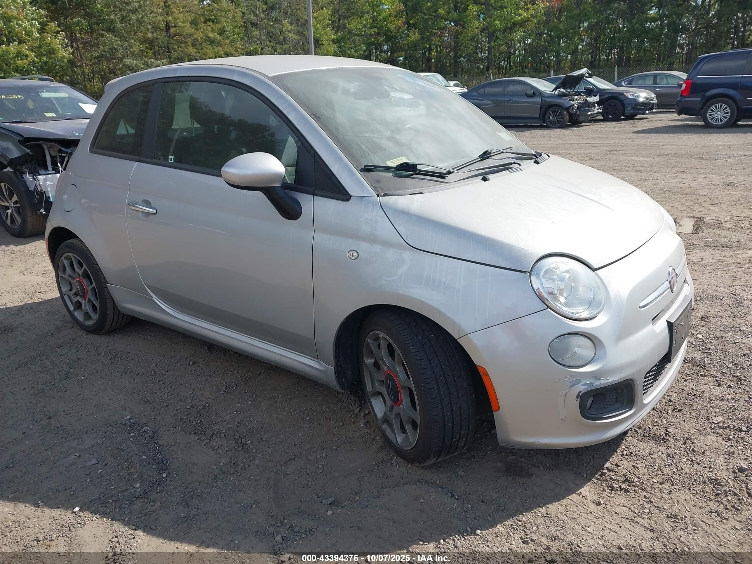 2012 FIAT 500 Sport, VIN 3C3CFFBR9CT357635 — Normal wear