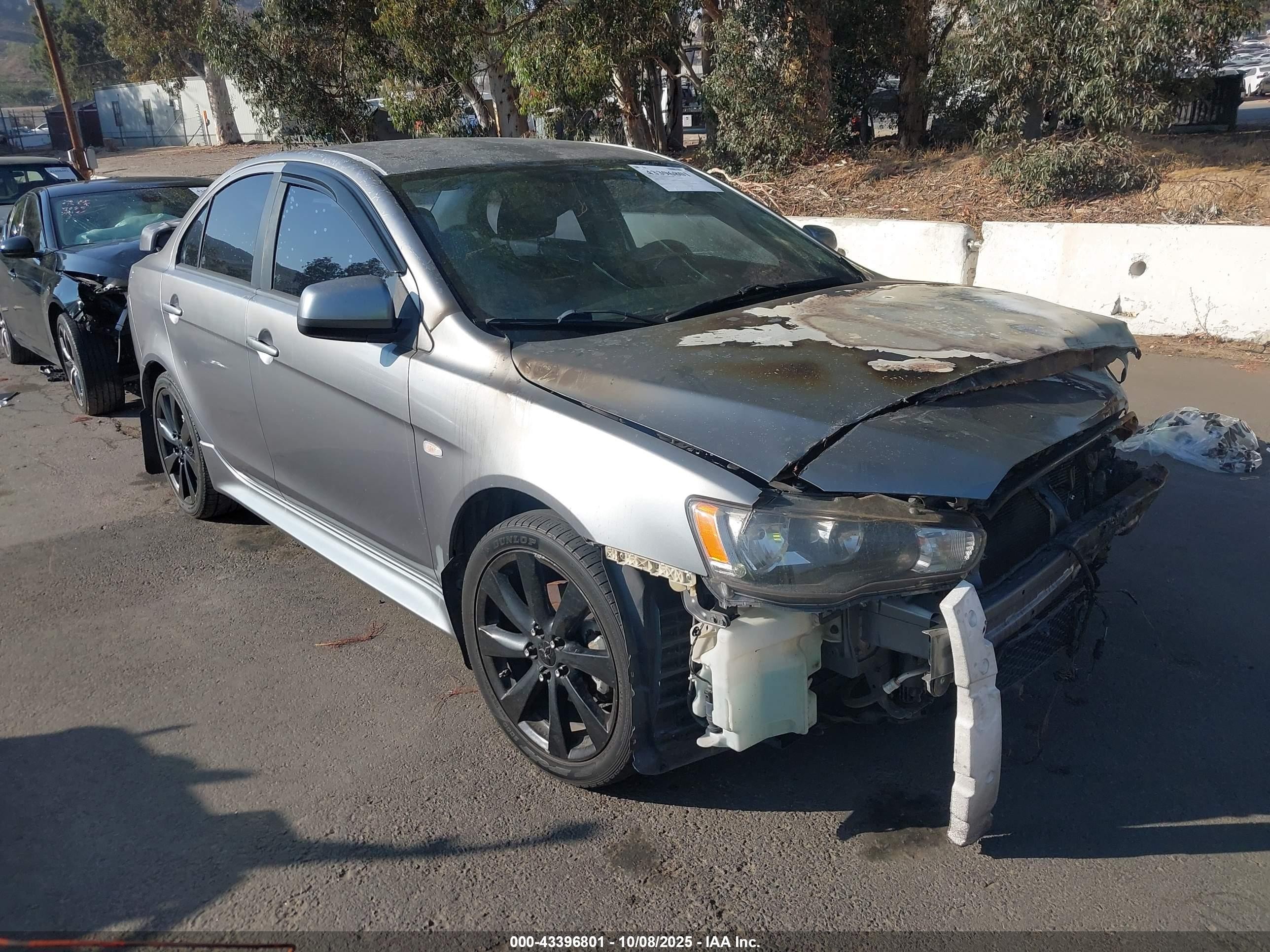 2014 Mitsubishi Lancer GT, VIN JA32U8FW0EU006340 — Engine fire