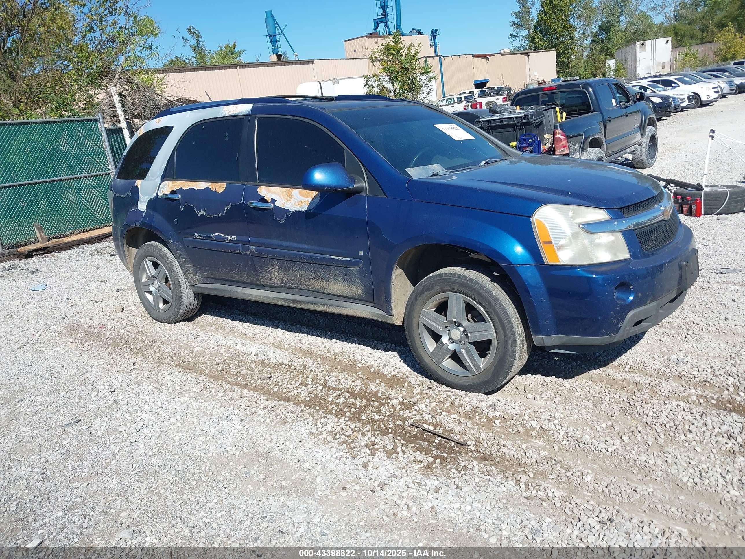 2008 Chevrolet Equinox LTZ, VIN 2CNDL73F286291701 — Front end