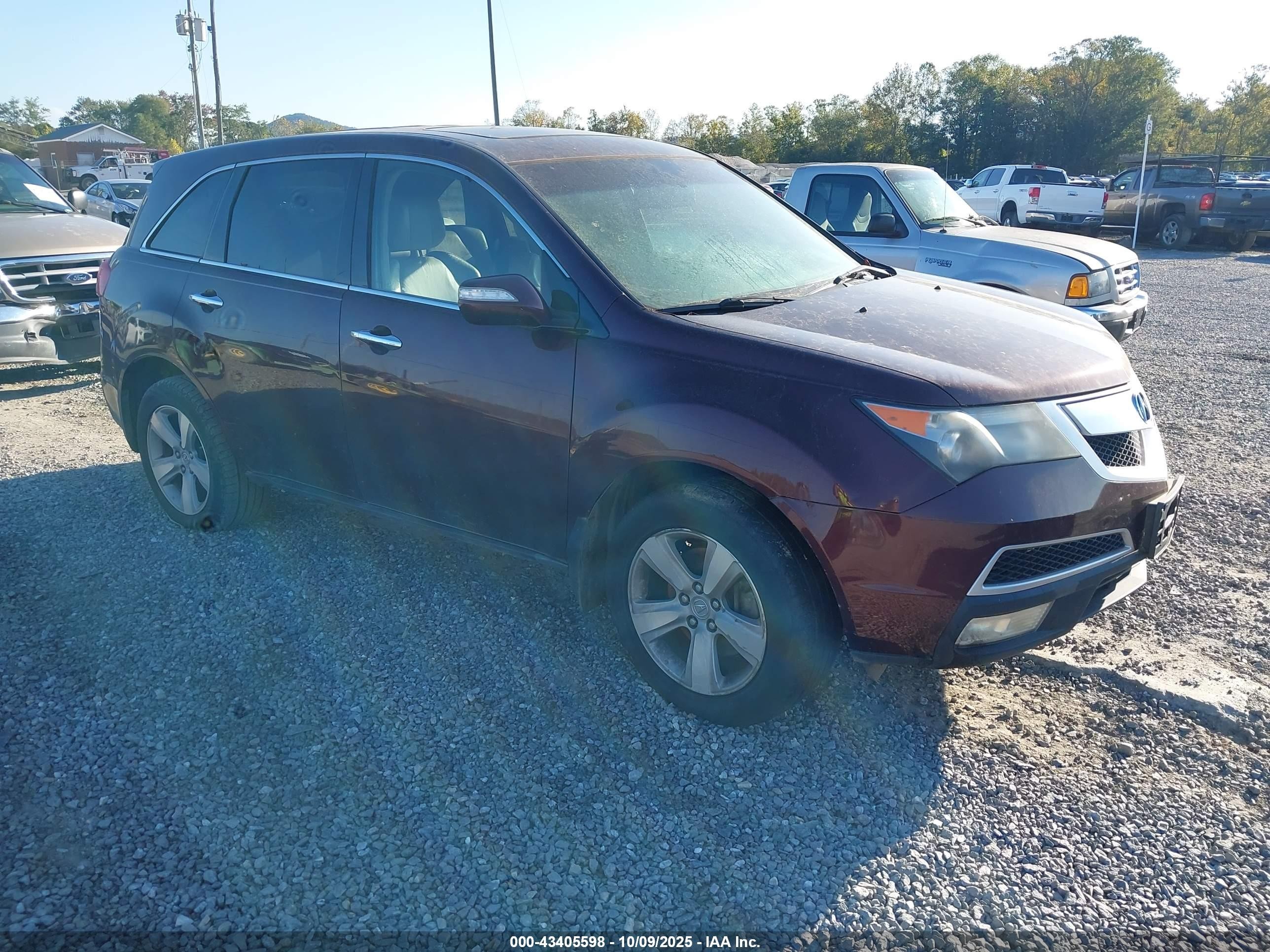 2011 Acura MDX, VIN 2HNYD2H2XBH505142 — Fresh water flood