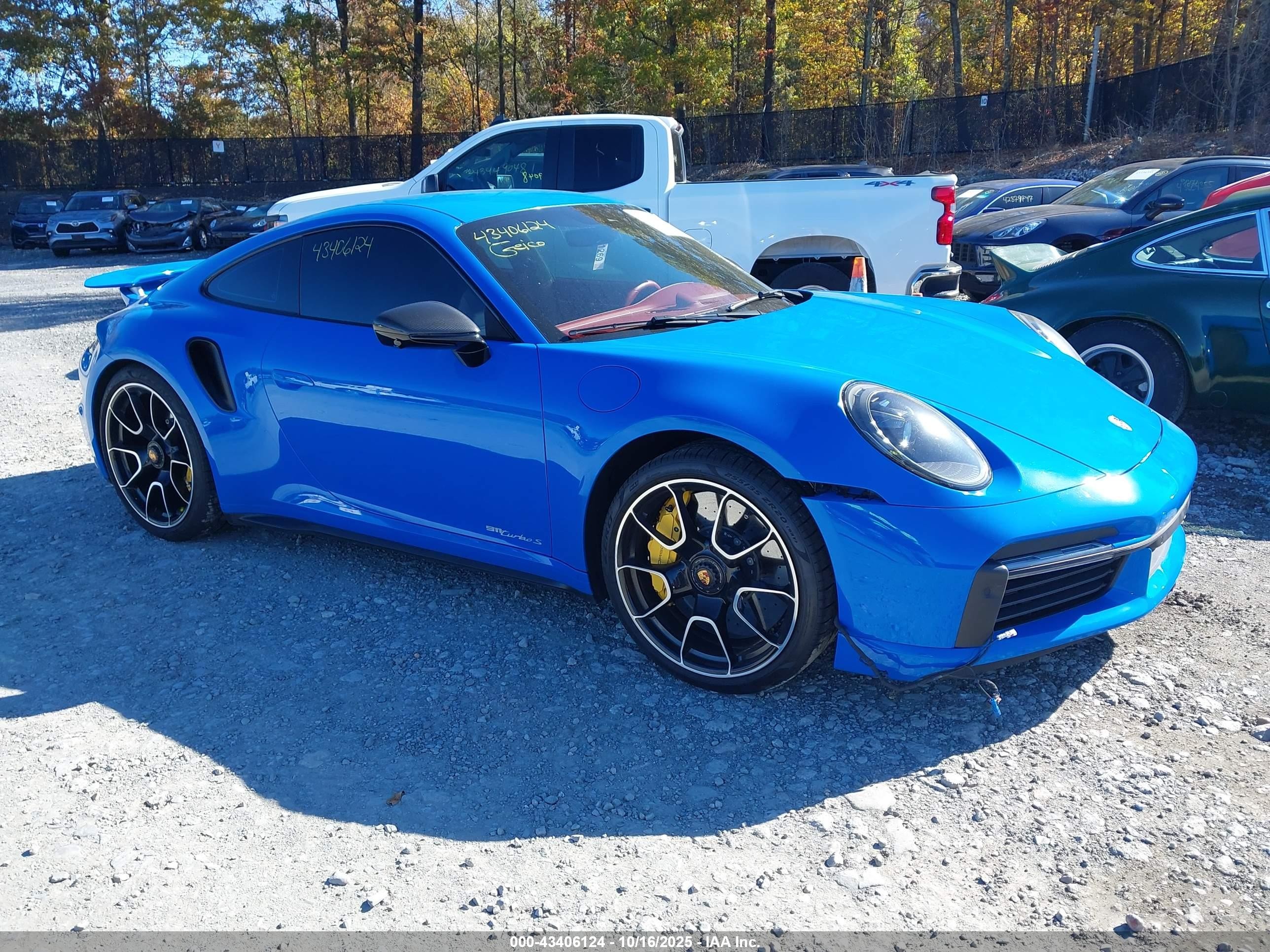 2021 Porsche 911 Turbo S, VIN WP0AD2A92MS258774 — Front end