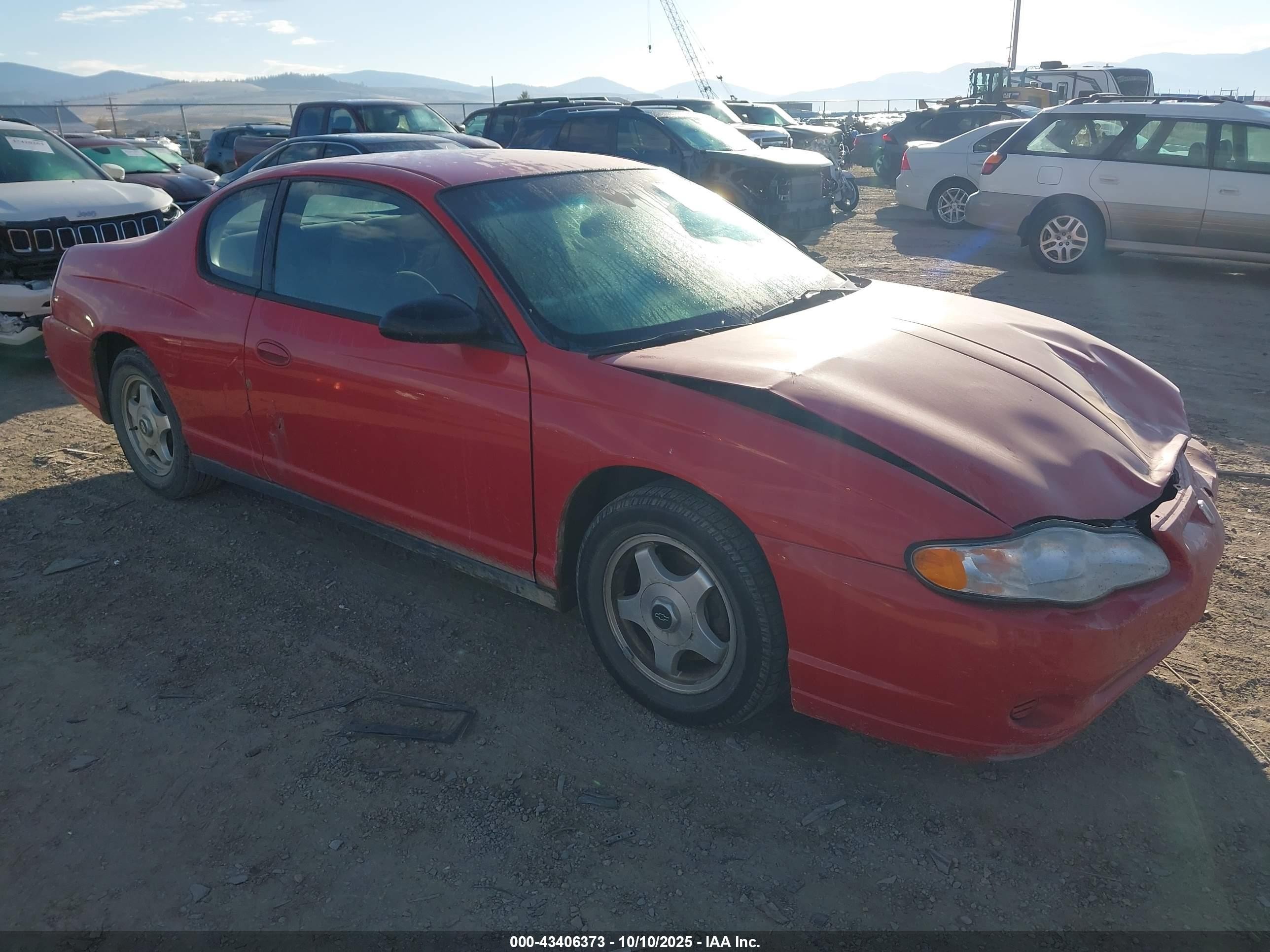 2005 Chevrolet Monte Carlo LS, VIN 2G1WW12E359215076 — Перед