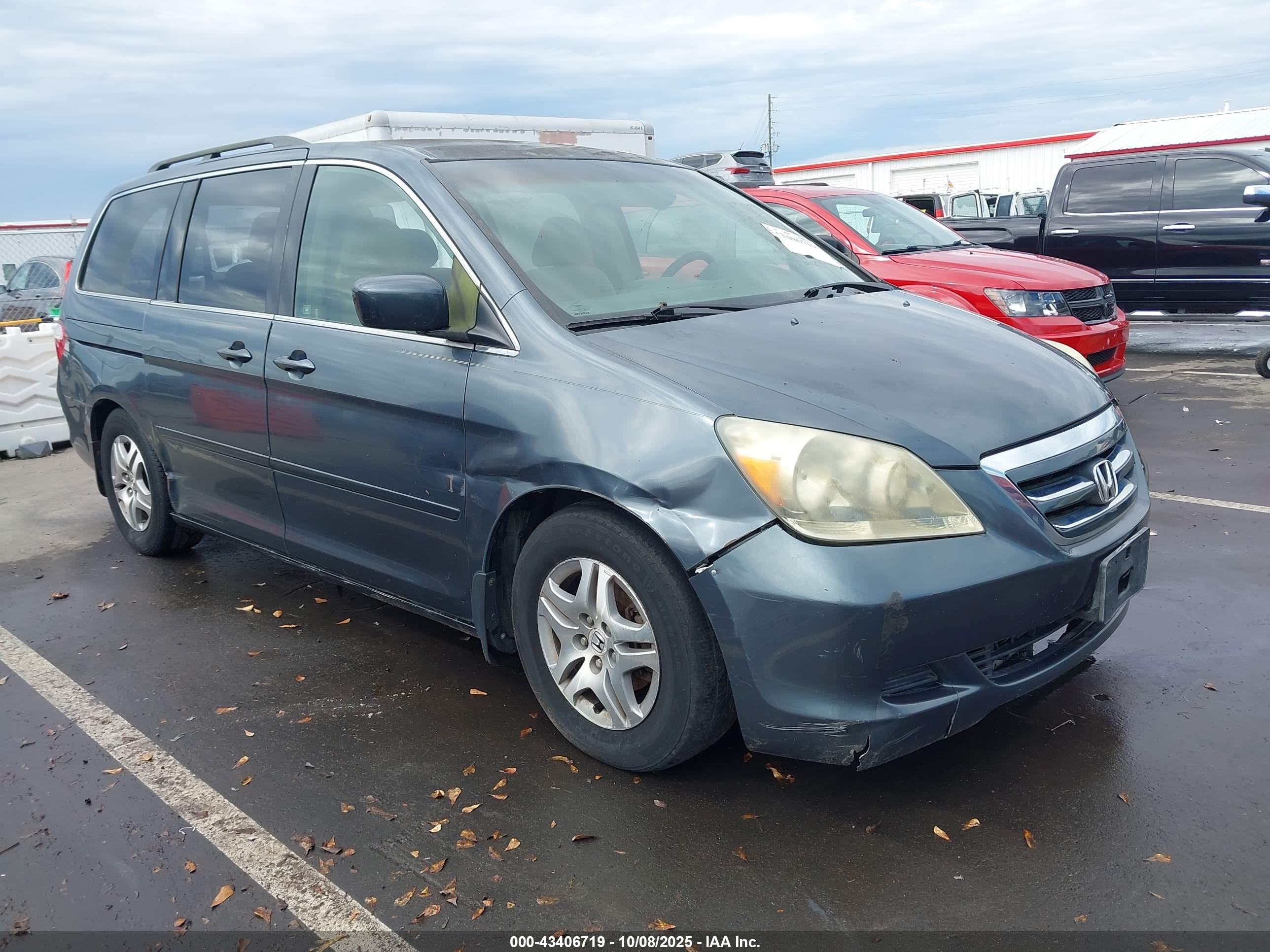 2006 Honda Odyssey EX, VIN 5FNRL38406B402988 — Зад