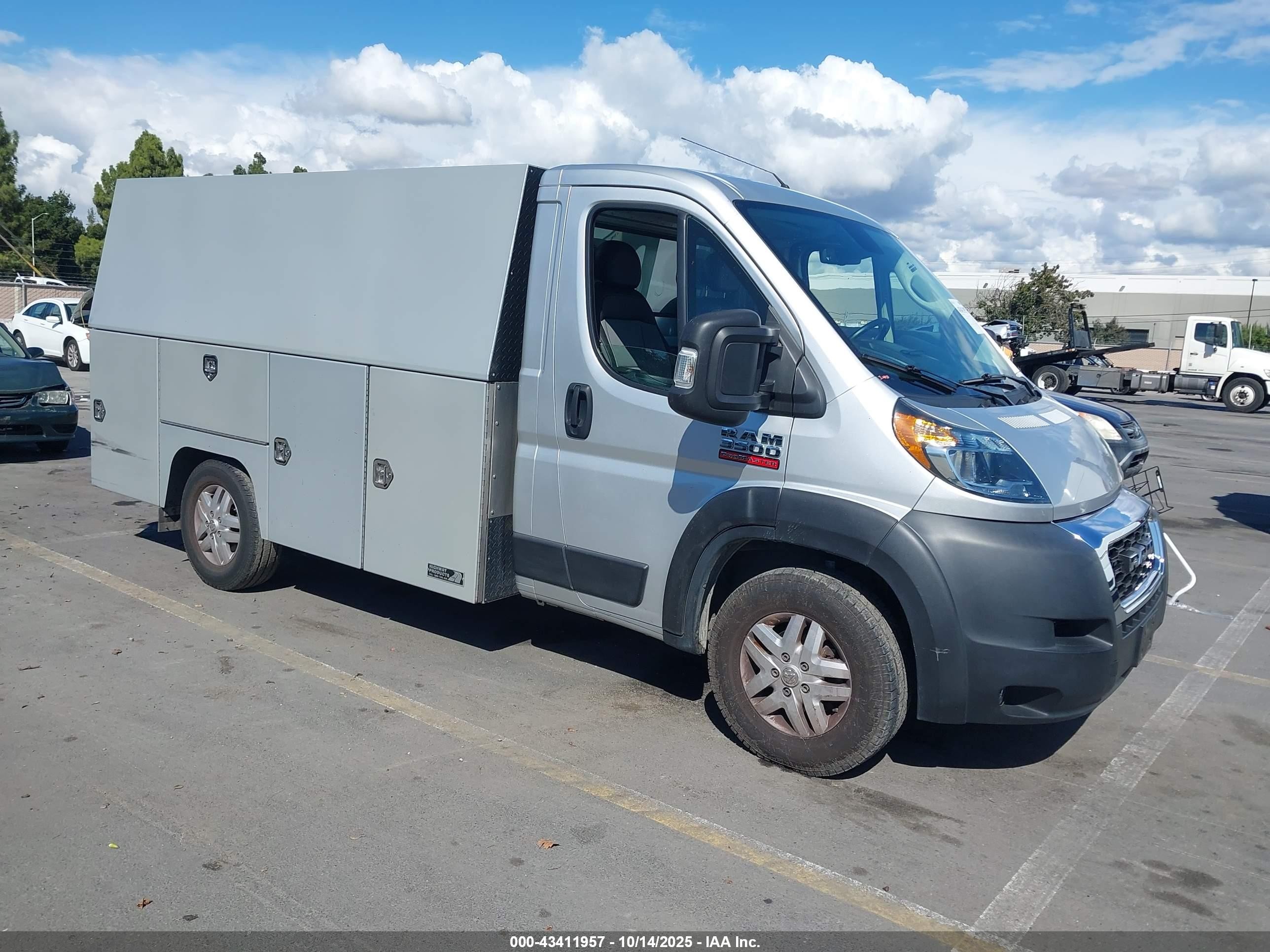 2021 Ram Promaster 3500, VIN 3C7WRVEG2ME520543 — Rear end
