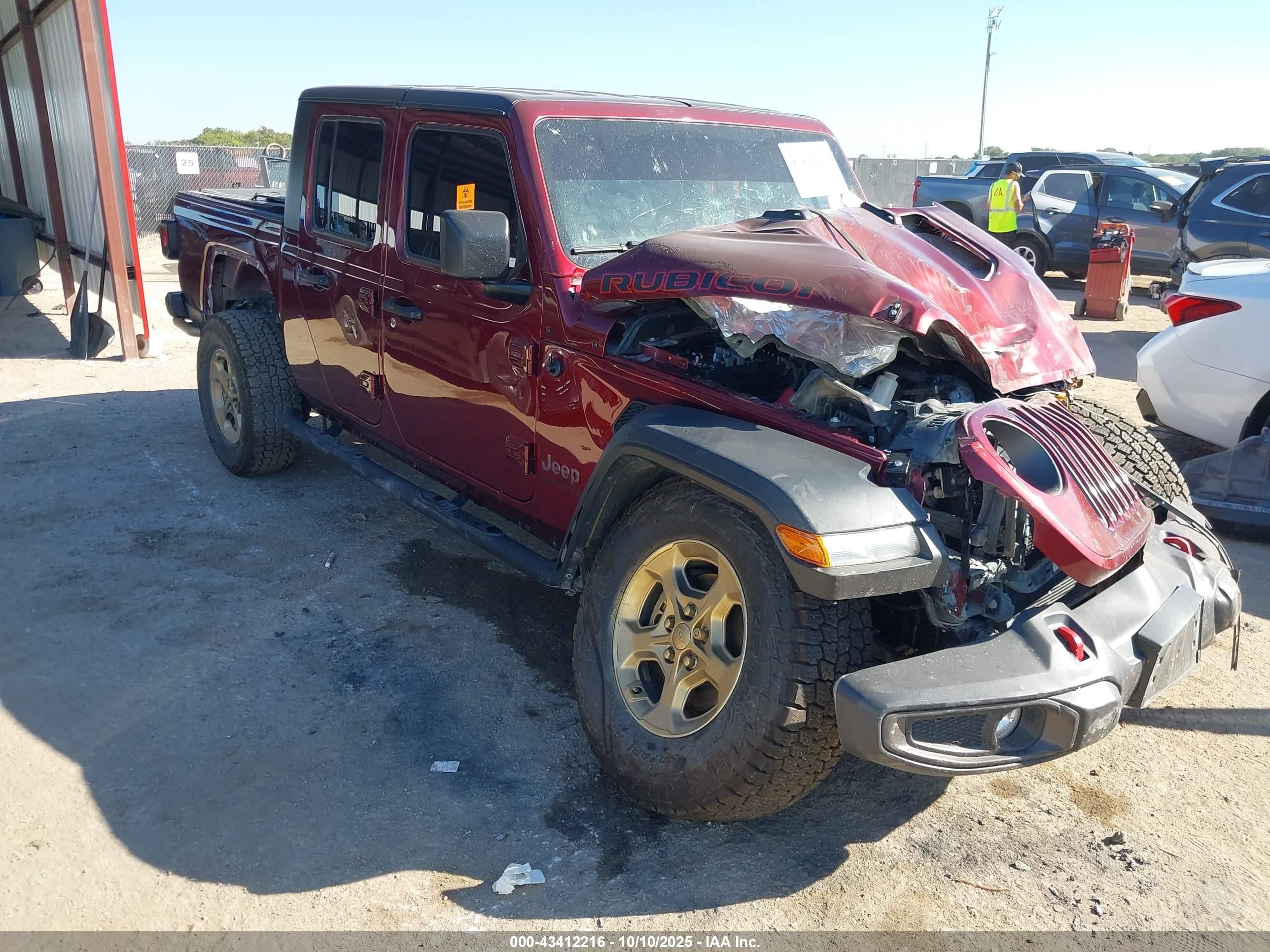 2021 Jeep Gladiator Rubicon, VIN 1C6JJTBG9ML520612 — Biohazard / chemical