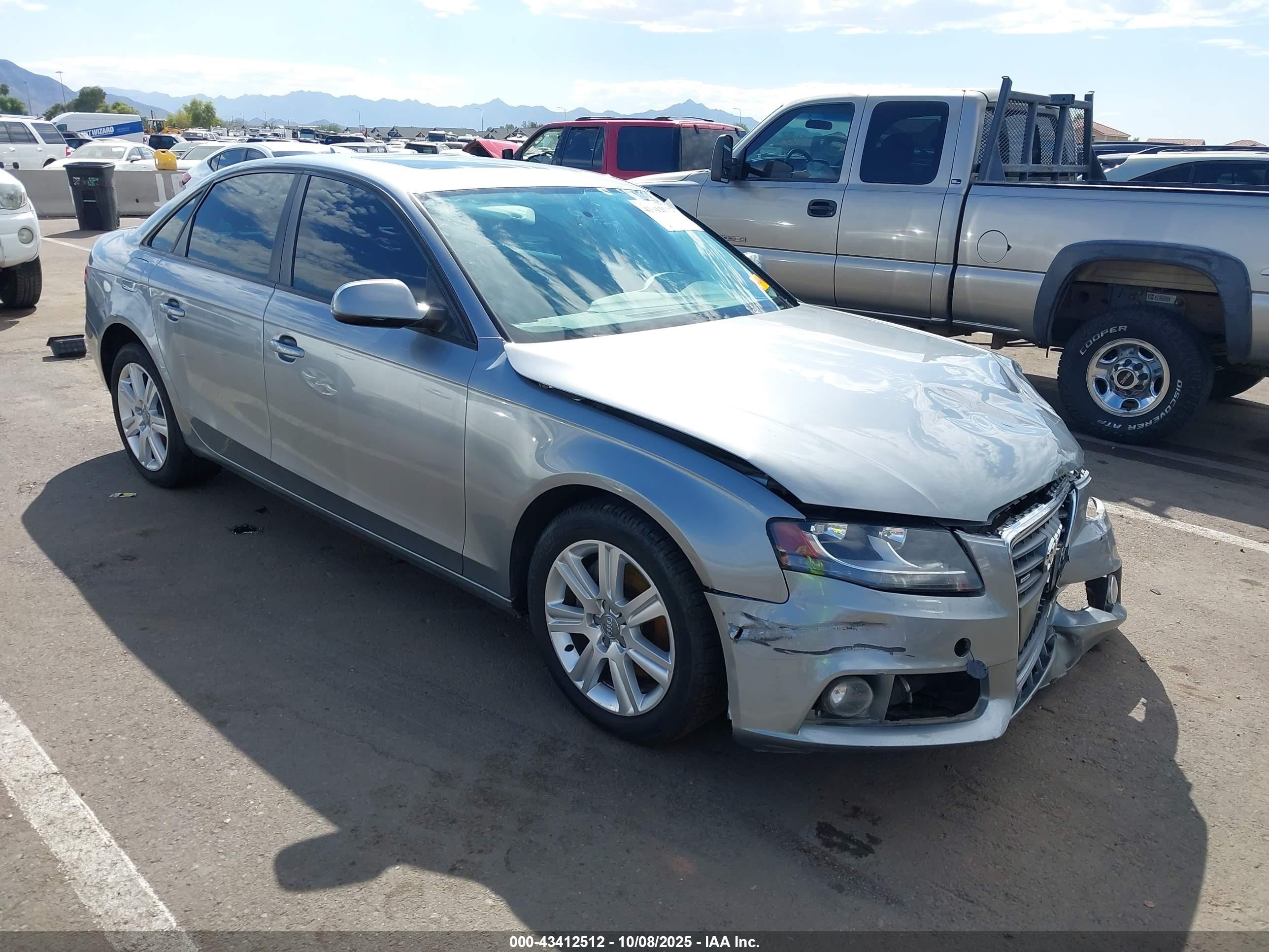 2011 Audi A4 Premium, VIN WAUBFAFL9BN010575 — Front end