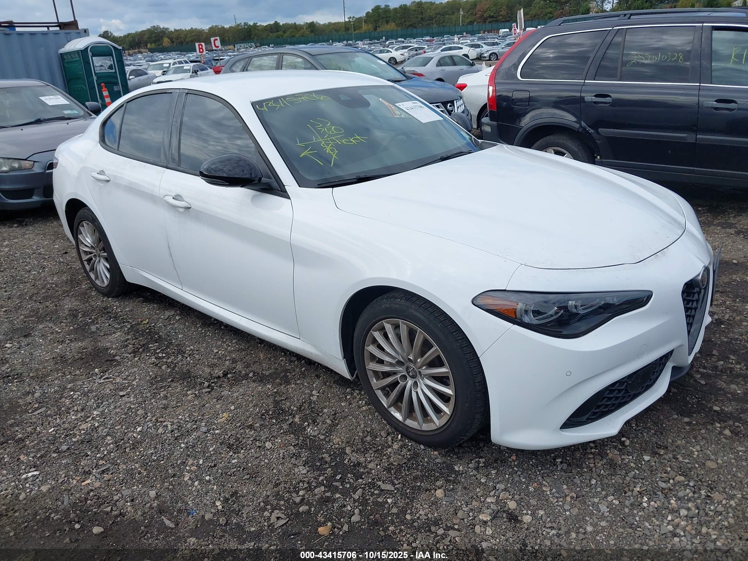 2024 Alfa Romeo Giulia, VIN ZARFANAN1R7680791 — После угона