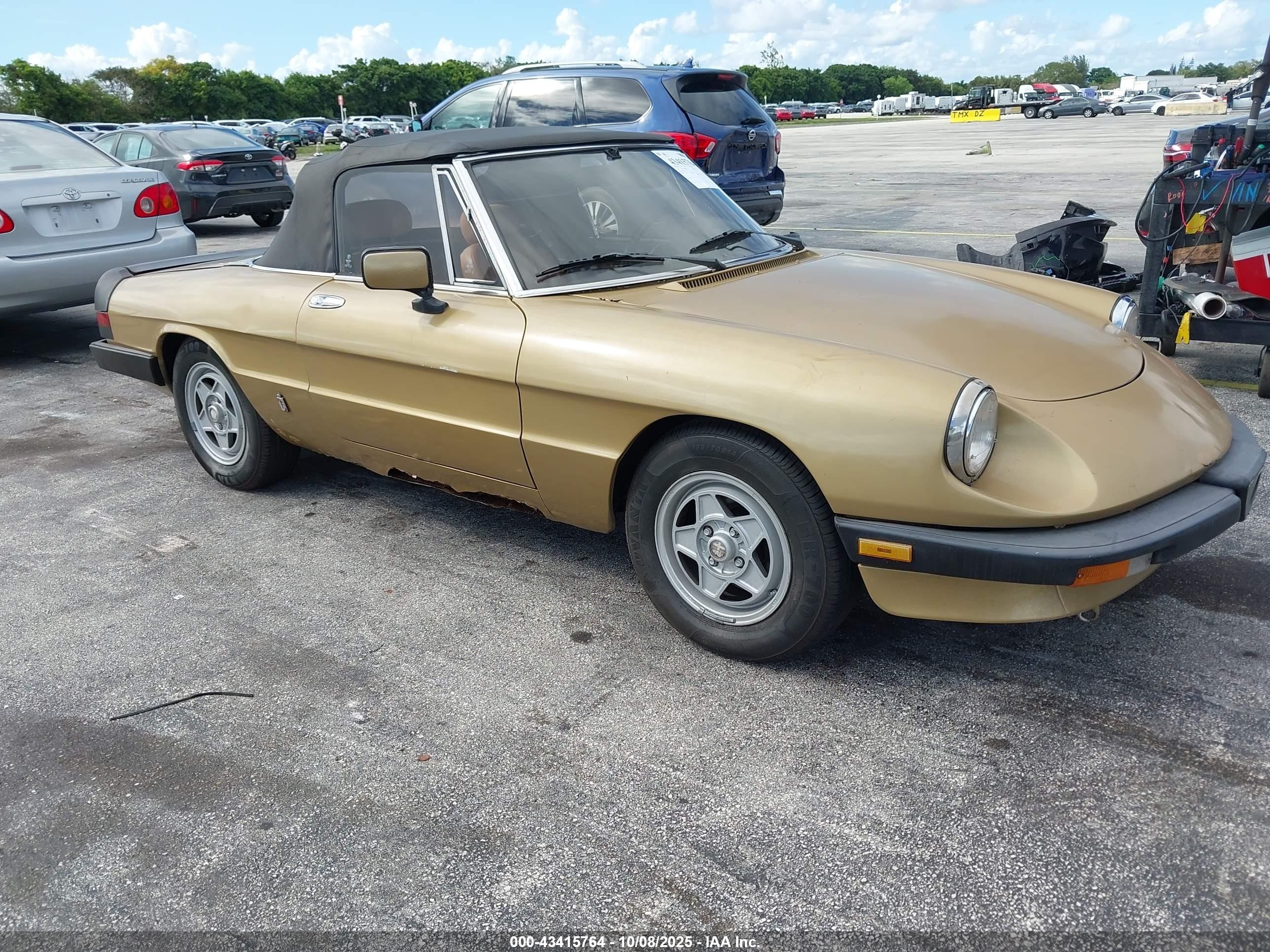 1986 Alfa Romeo Spider Veloce, VIN ZARBA5410G1038117 — Rear end
