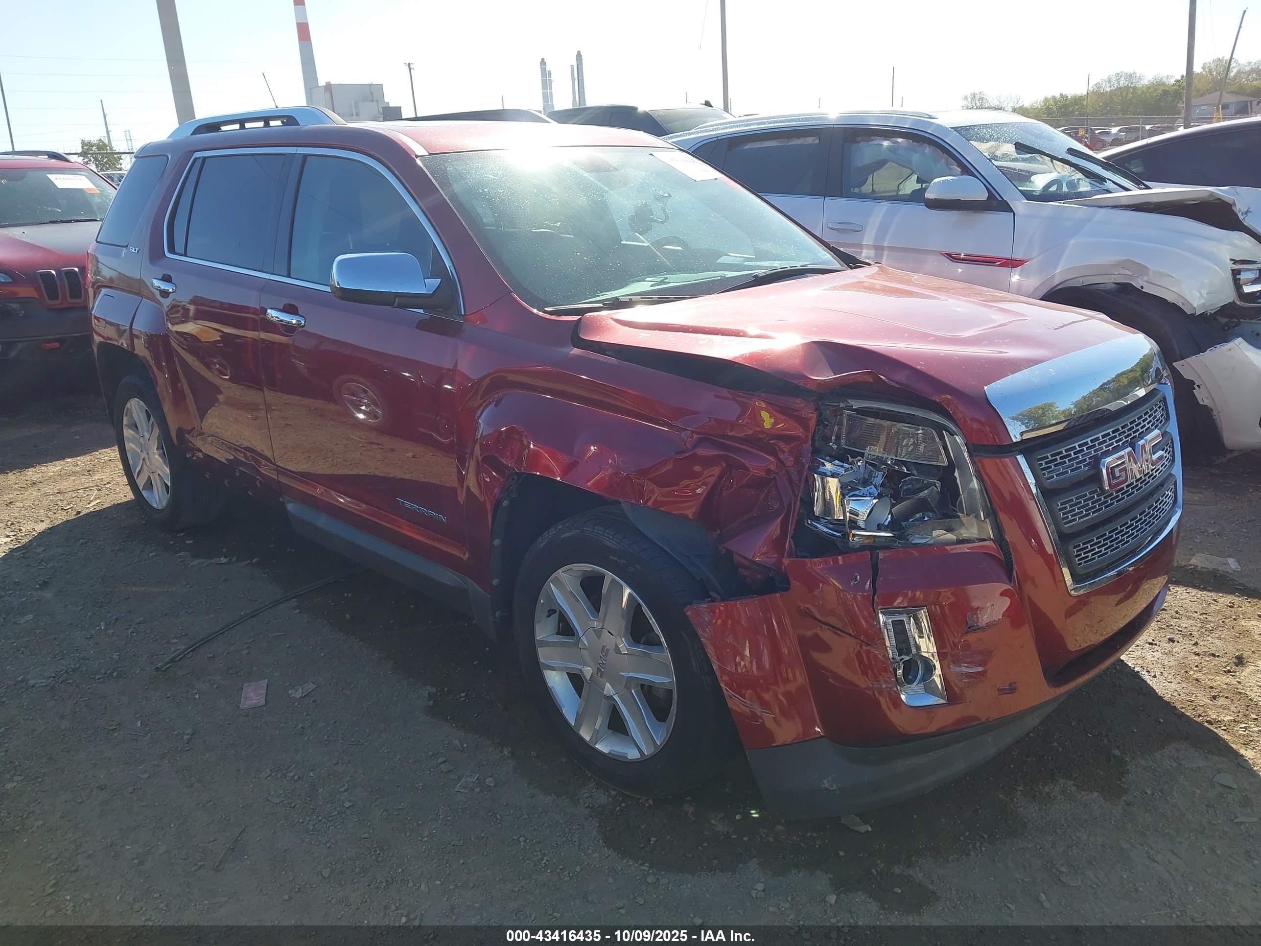2011 GMC Terrain SLT-2, VIN 2CTALWECXB6240754 — Front end